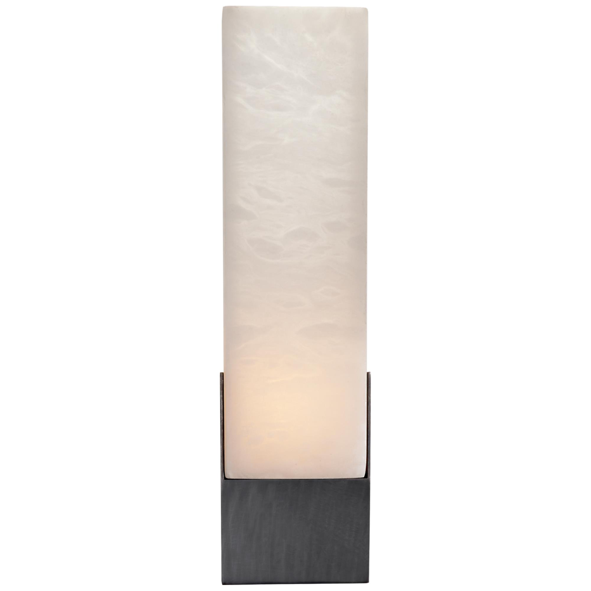 Shown in Bronze finish and Alabaster glass