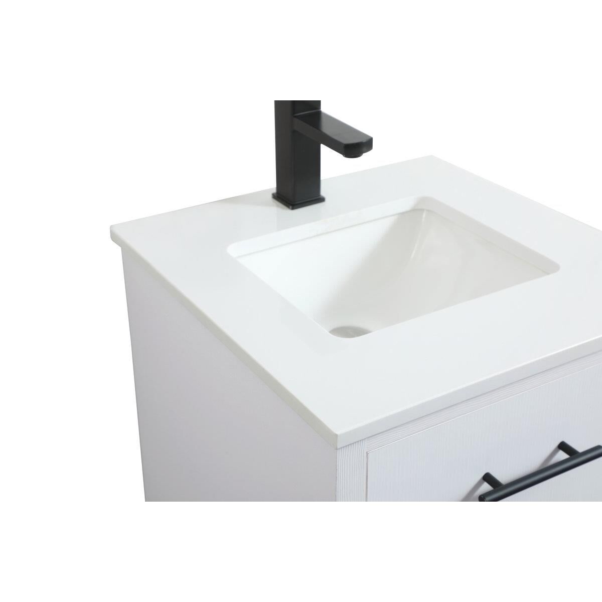 Shown in White finish