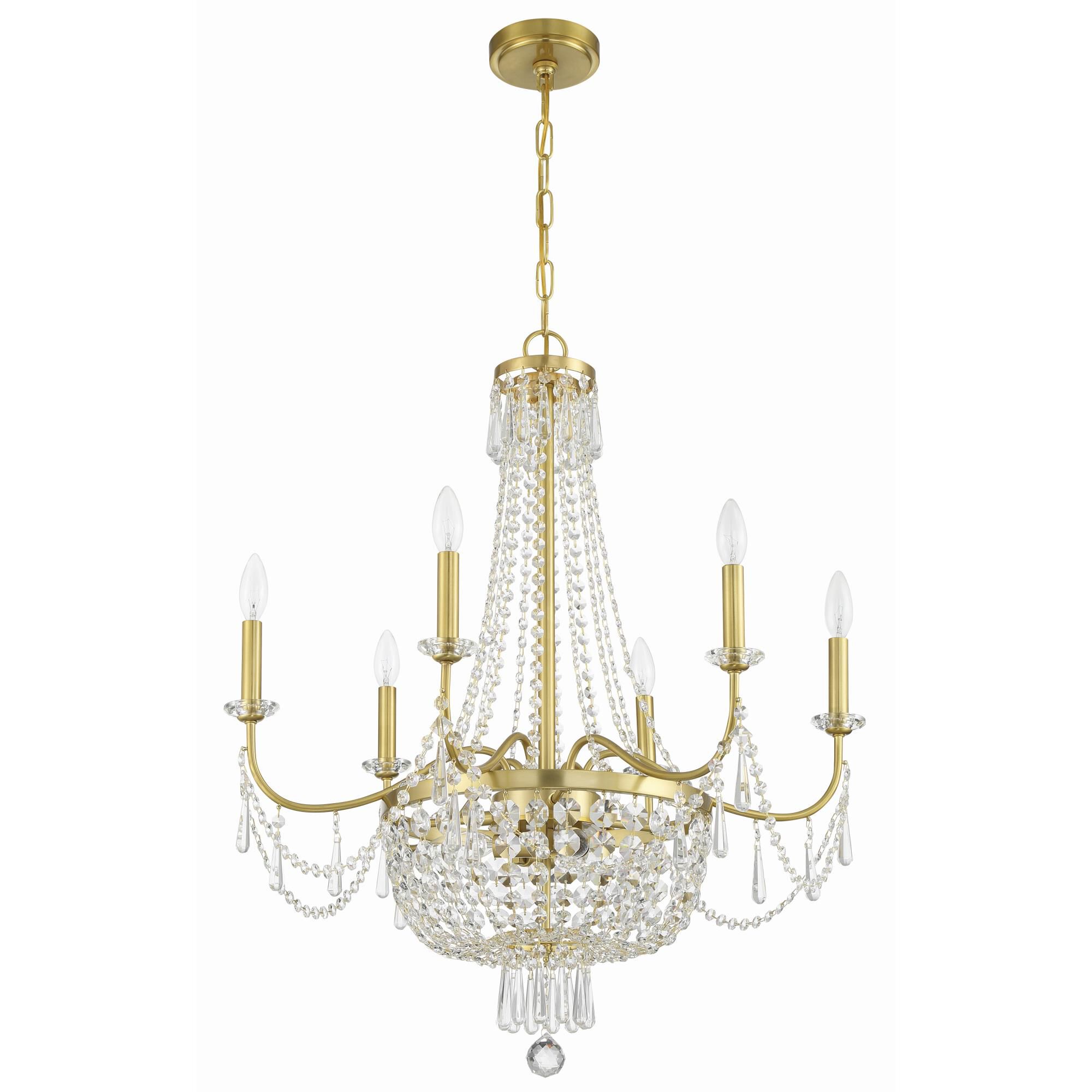 Haywood 28 Inch 9 Light Chandelier by Crystorama