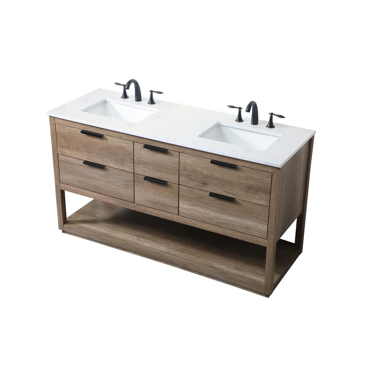 Larkin 60 Inch Bath Vanity by Elegant Decor