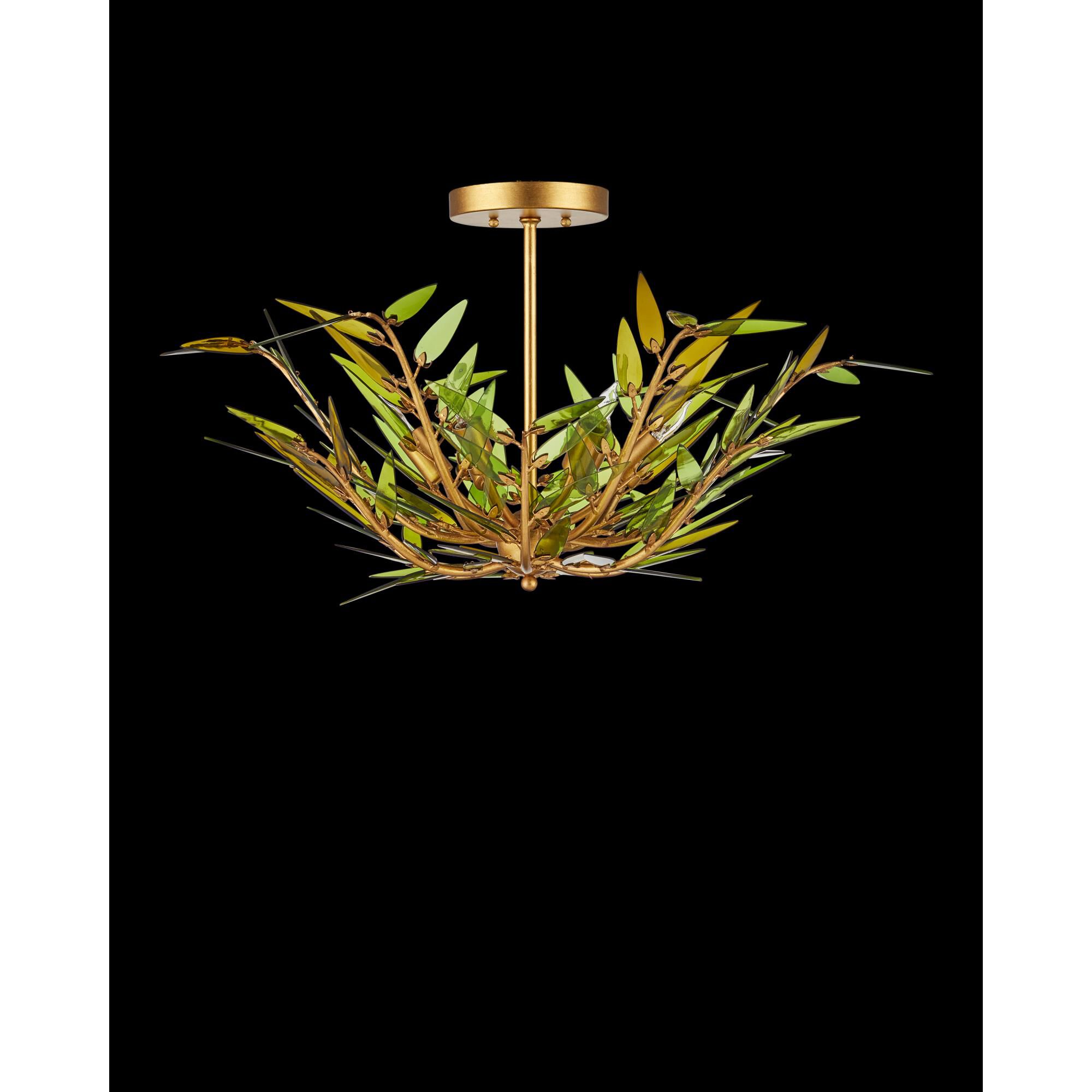 Shown in Green, Contemporary Gold Leaf and Contemporary Gold finish