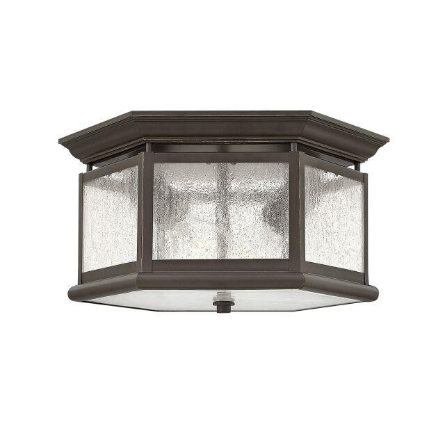 Edgewater 13 Inch 2 Light Outdoor Flush Mount by Hinkley Lighting