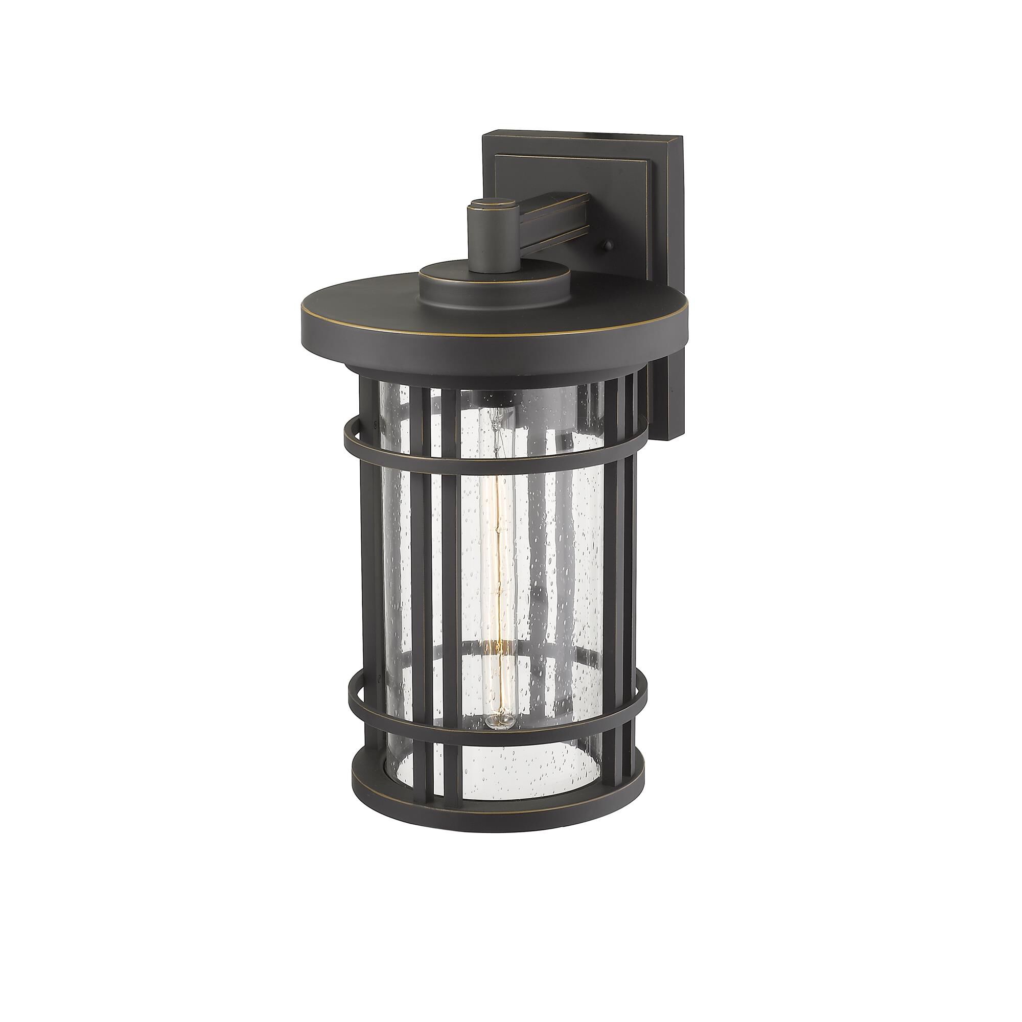 Shown in Oil Rubbed Bronze finish and Glass shade