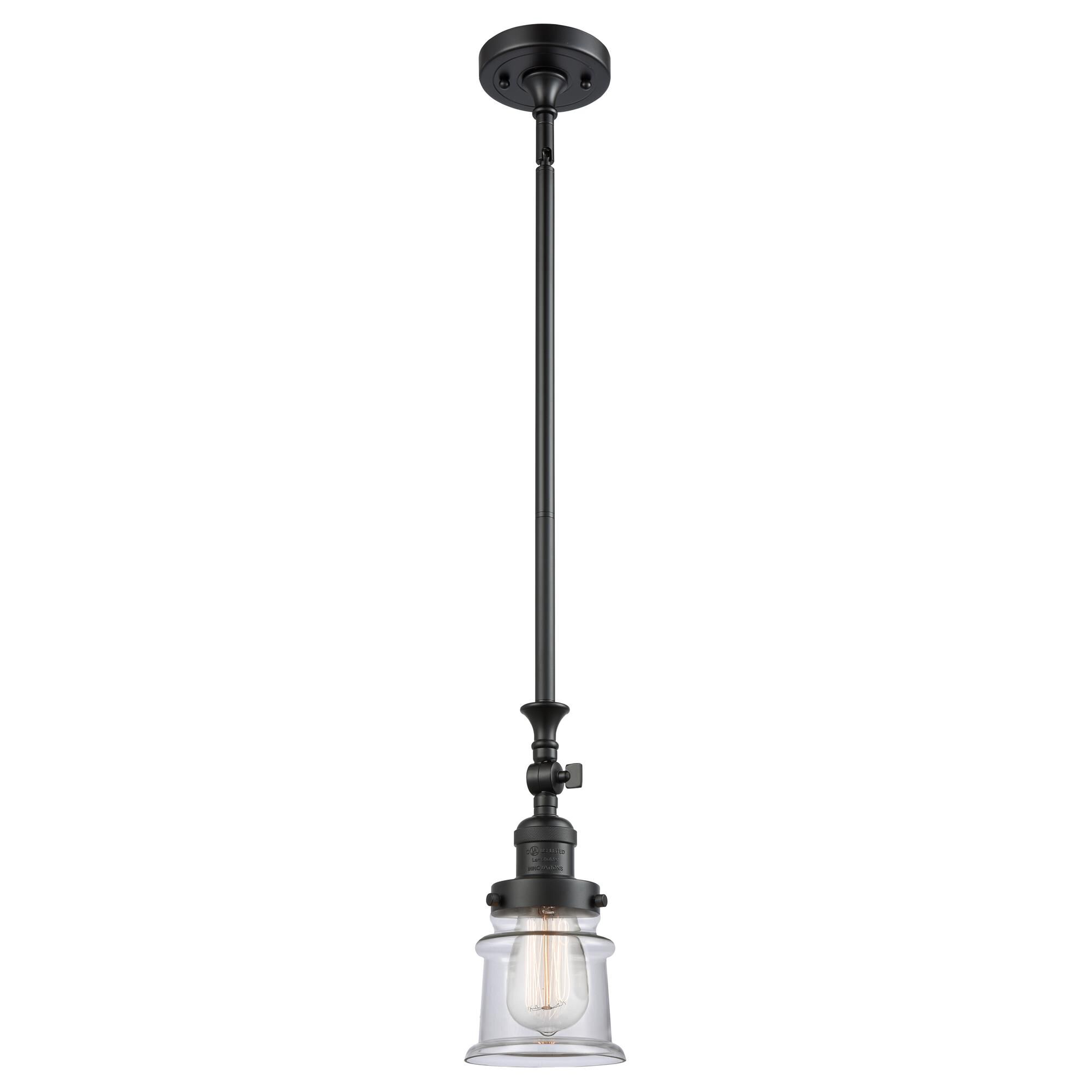 Shown in Matte Black finish and Clear glass
