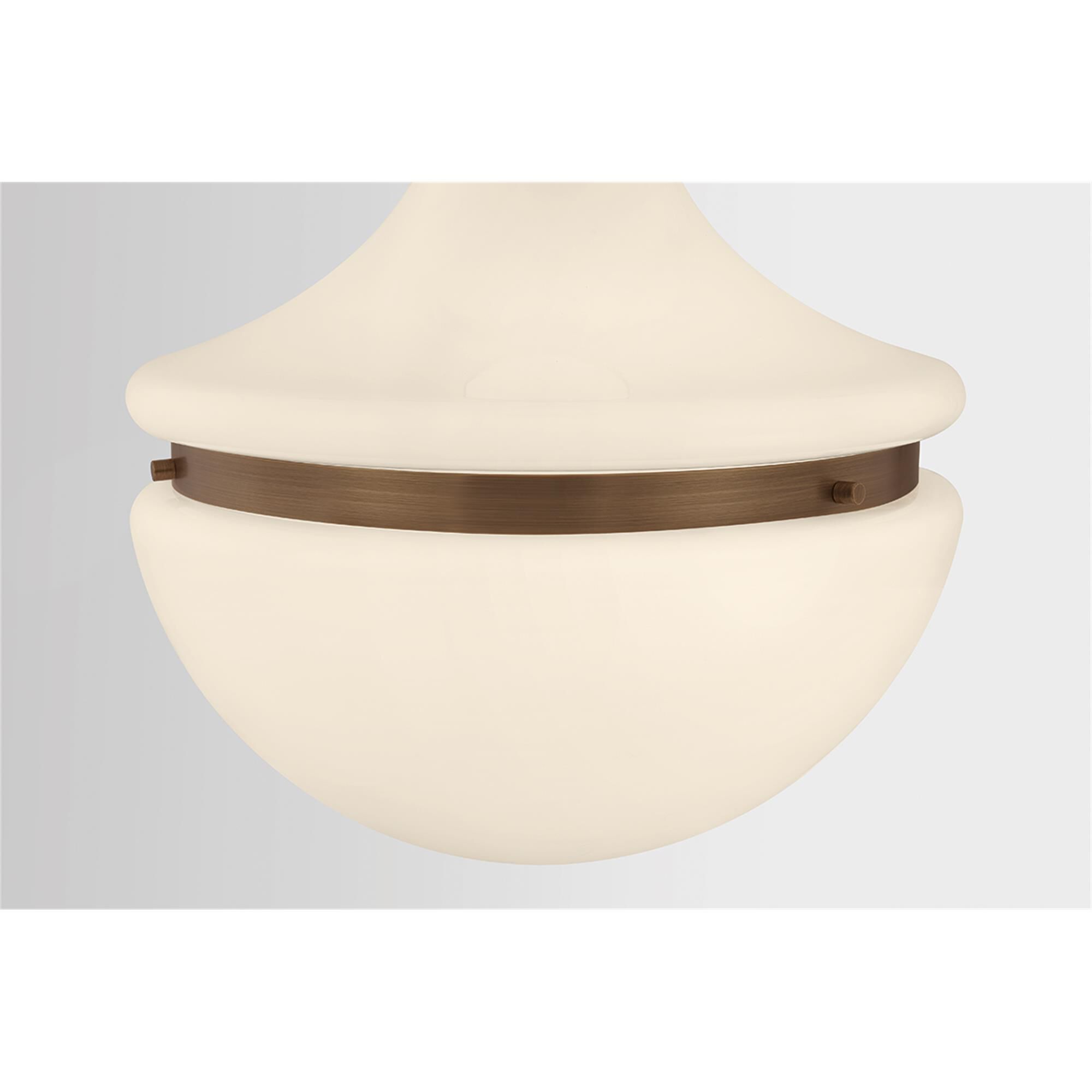 Shown in Historic Bronze finish and Opal Glossy glass