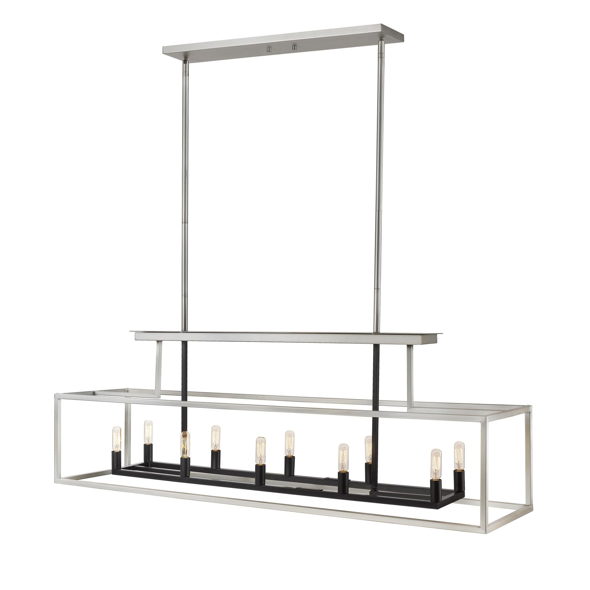 Quadra 50 Inch 10 Light Linear Suspension Light by Z-Lite