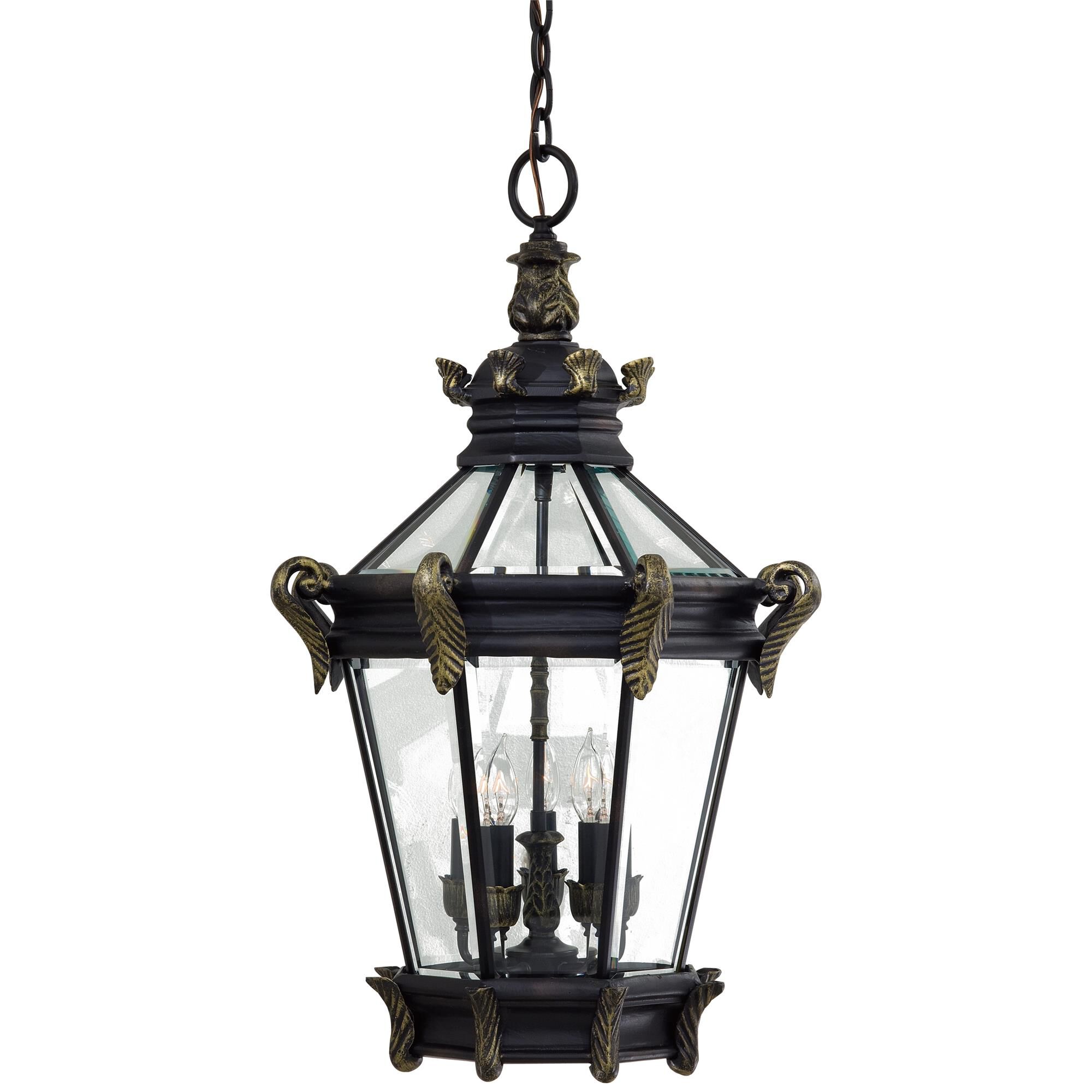 Shown in Heritage W/ Gold Highlights finish and Clear Beveled Panels glass