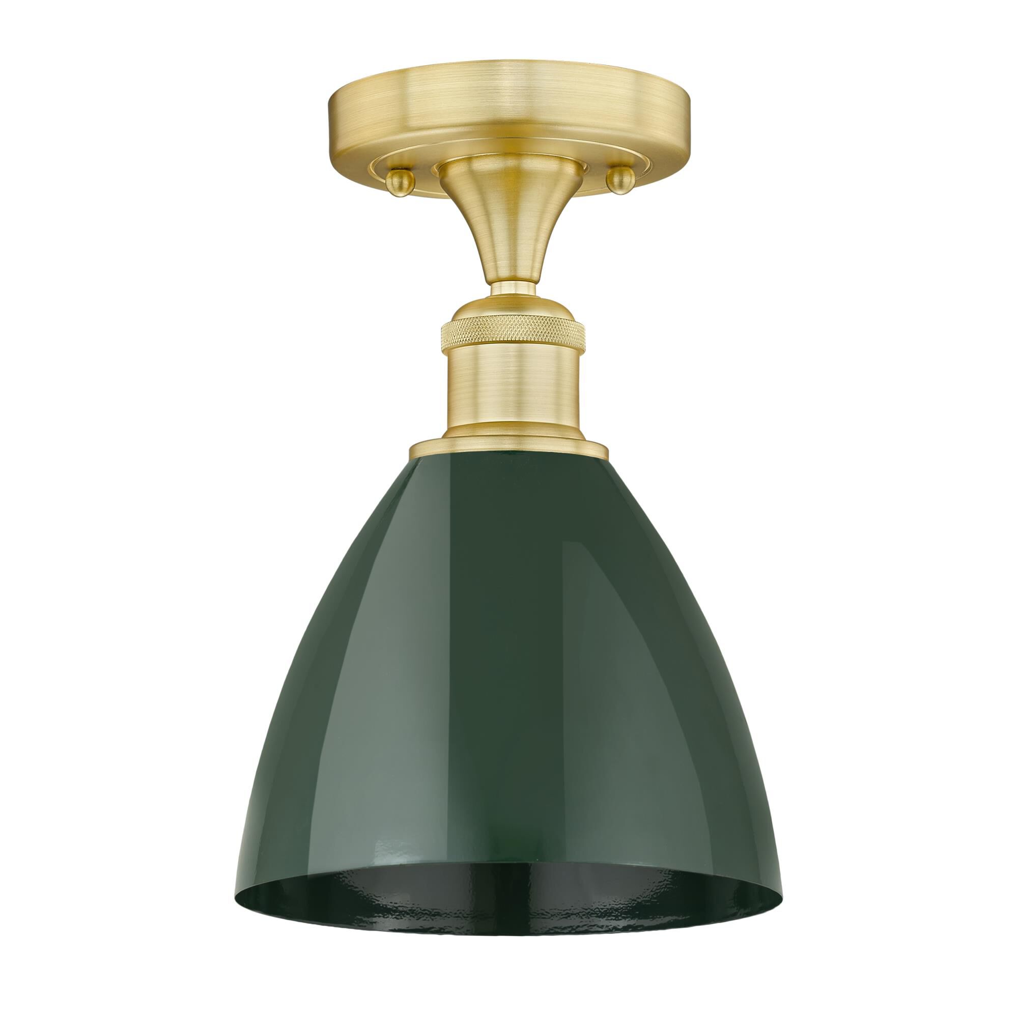 Shown in Satin Gold finish and Green shade