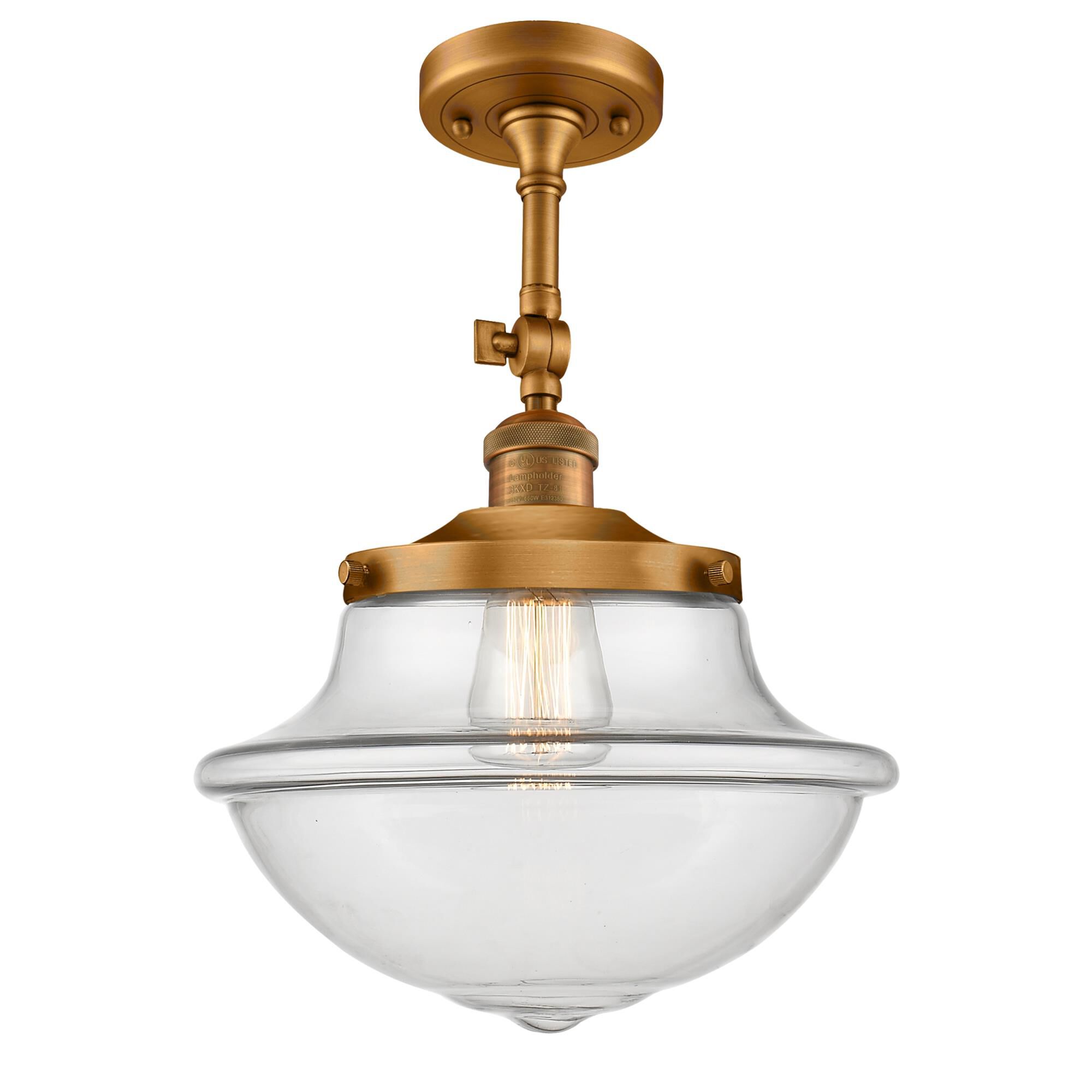 Bruno Marashlian Oxford 12 Inch 1 Light Semi Flush Mount by Innovations Lighting