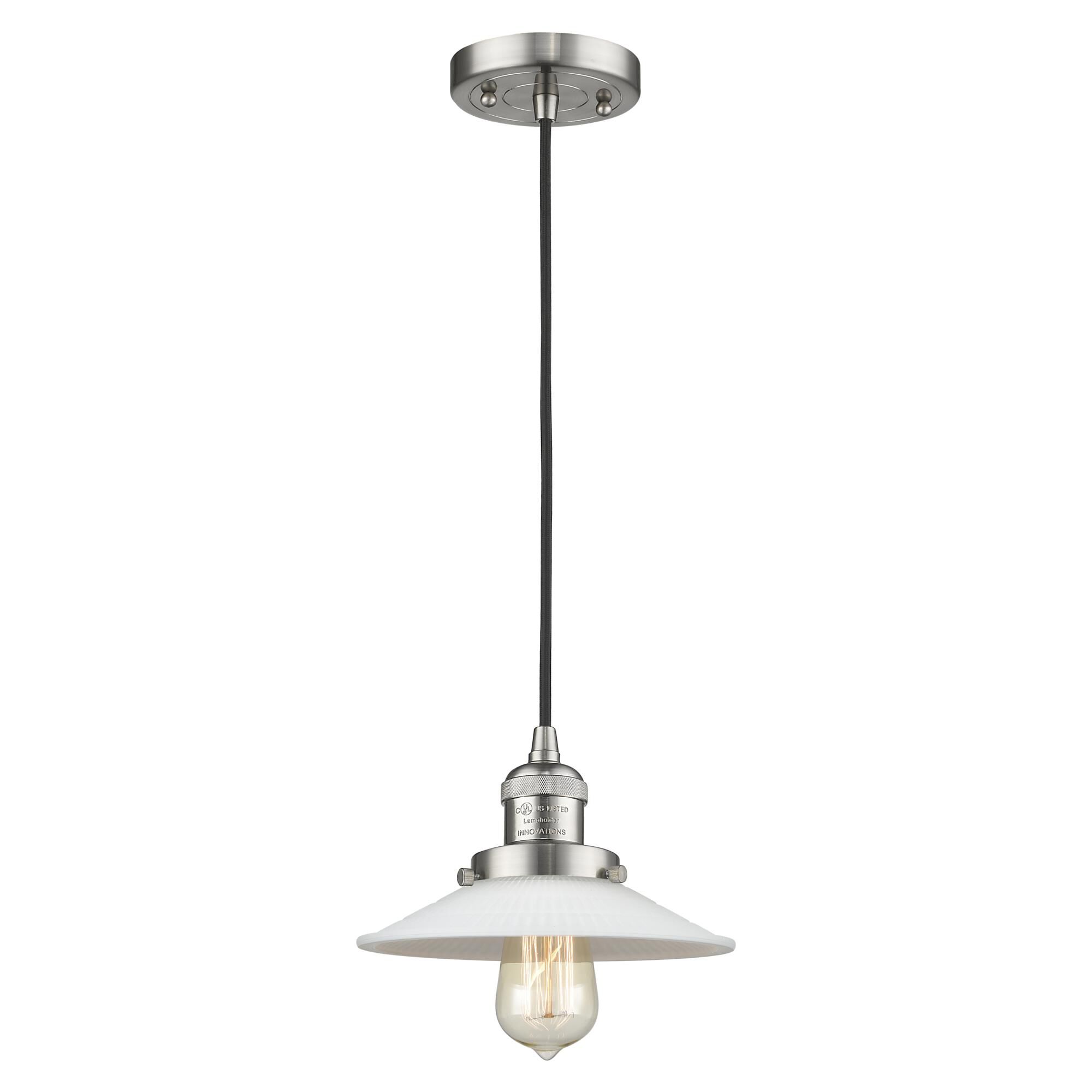 Bruno Marashlian Halophane 8 Inch Mini Pendant by Innovations Lighting