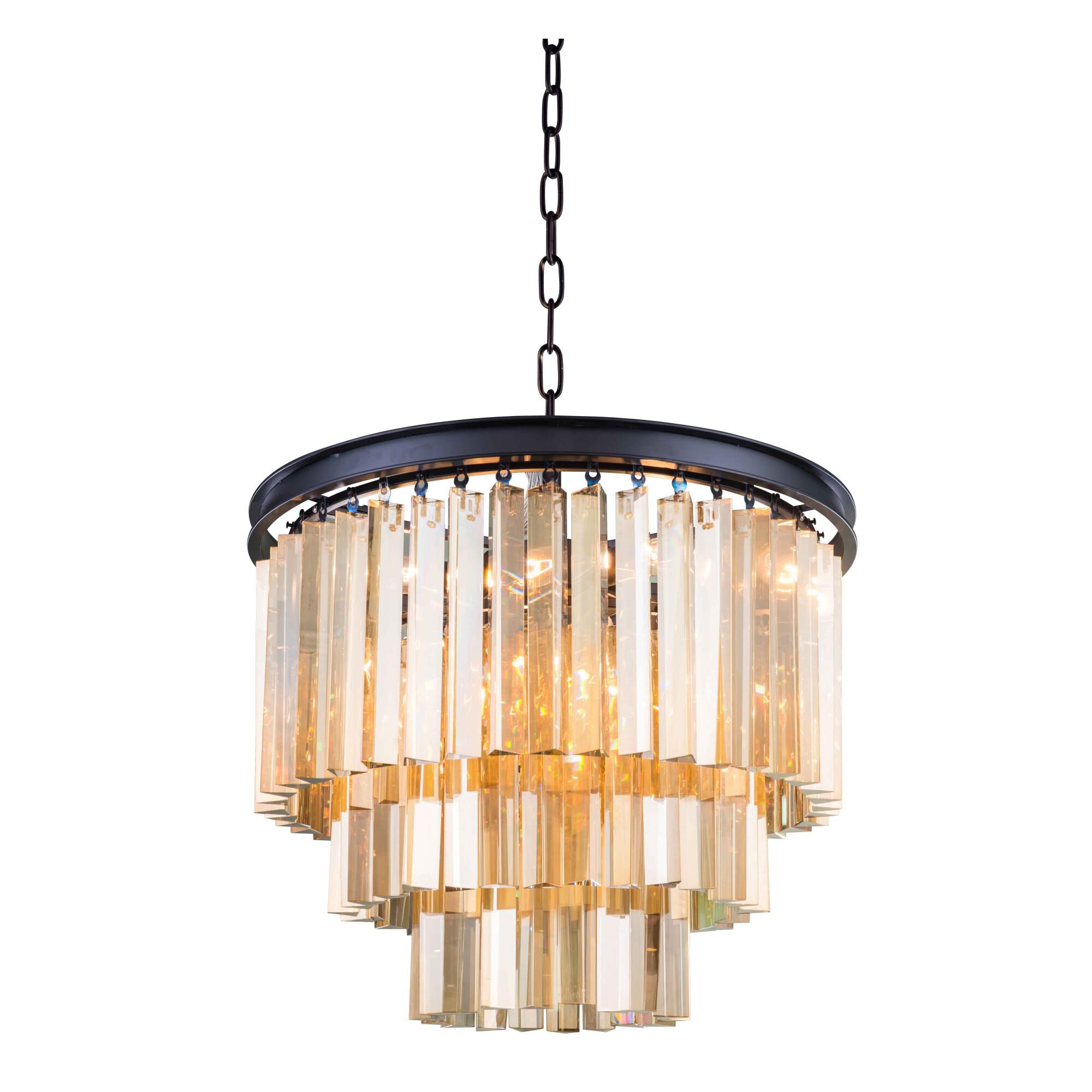 Sydney 20 Inch 9 Light Mini Chandelier by Elegant Lighting