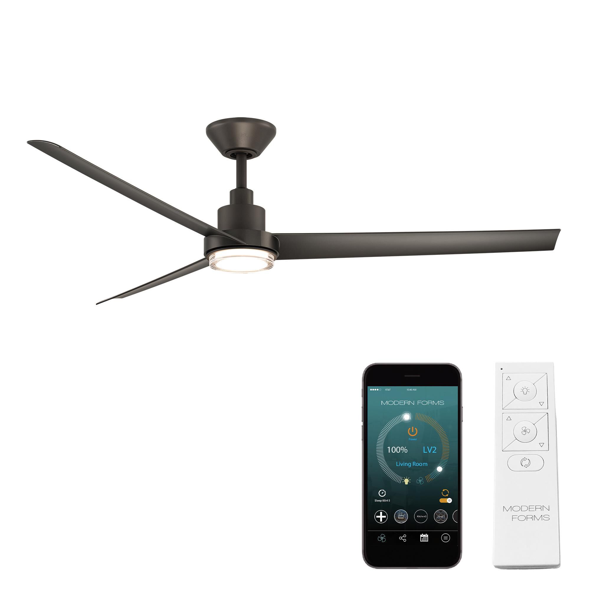 Bolo 62 Inch Ceiling Fan with Light Kit by Modern Forms