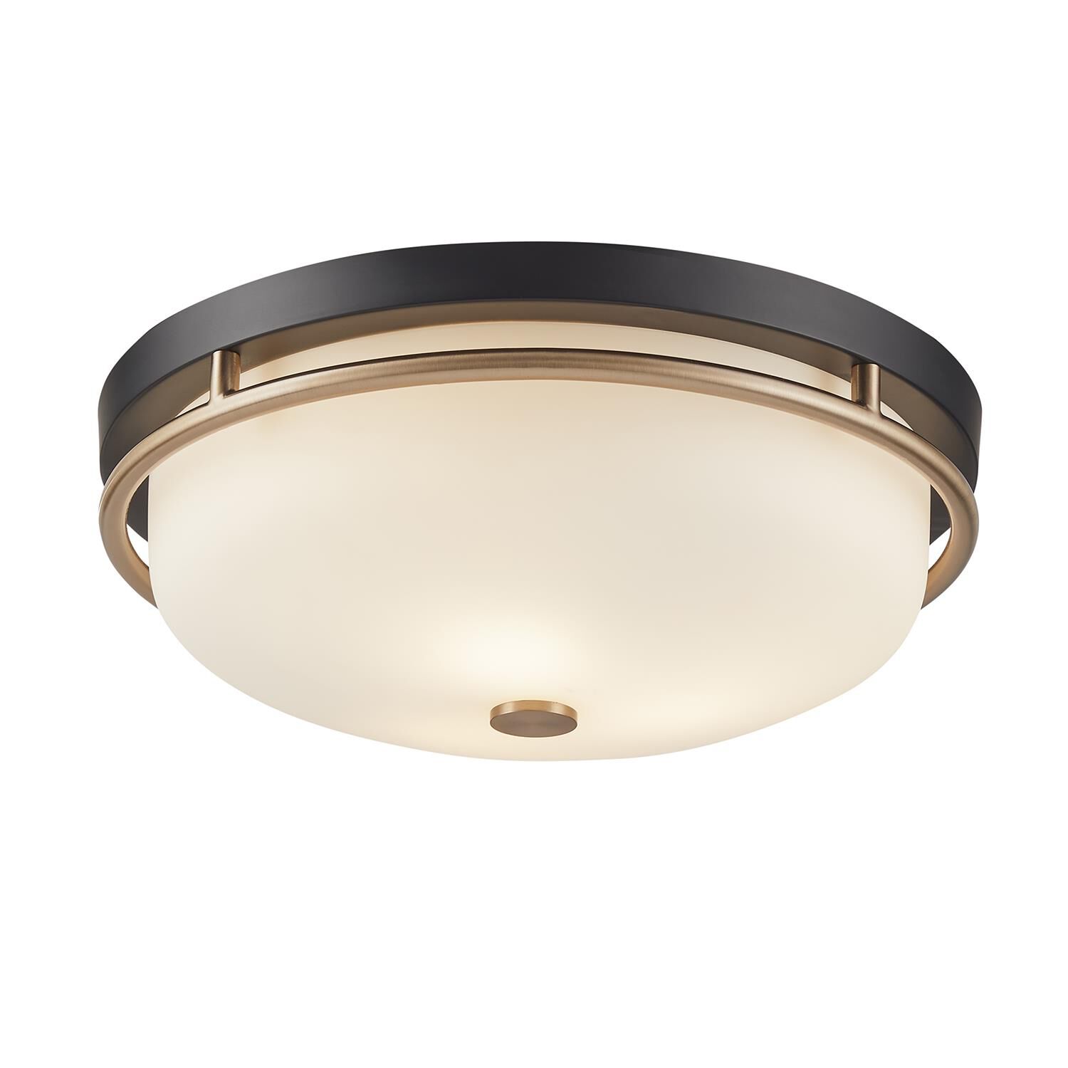 Shown in Matte Black finish and Opal glass