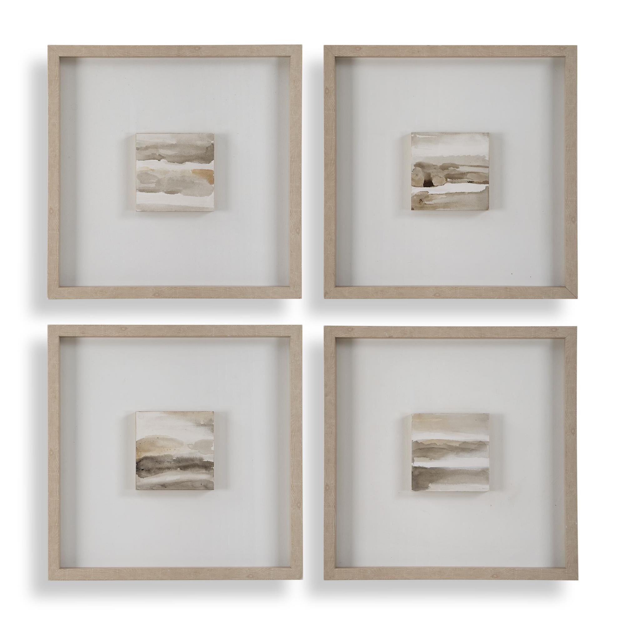 Uttermost Studying Sepia Hand Painted Canvases Set/4 Painting by Uttermost