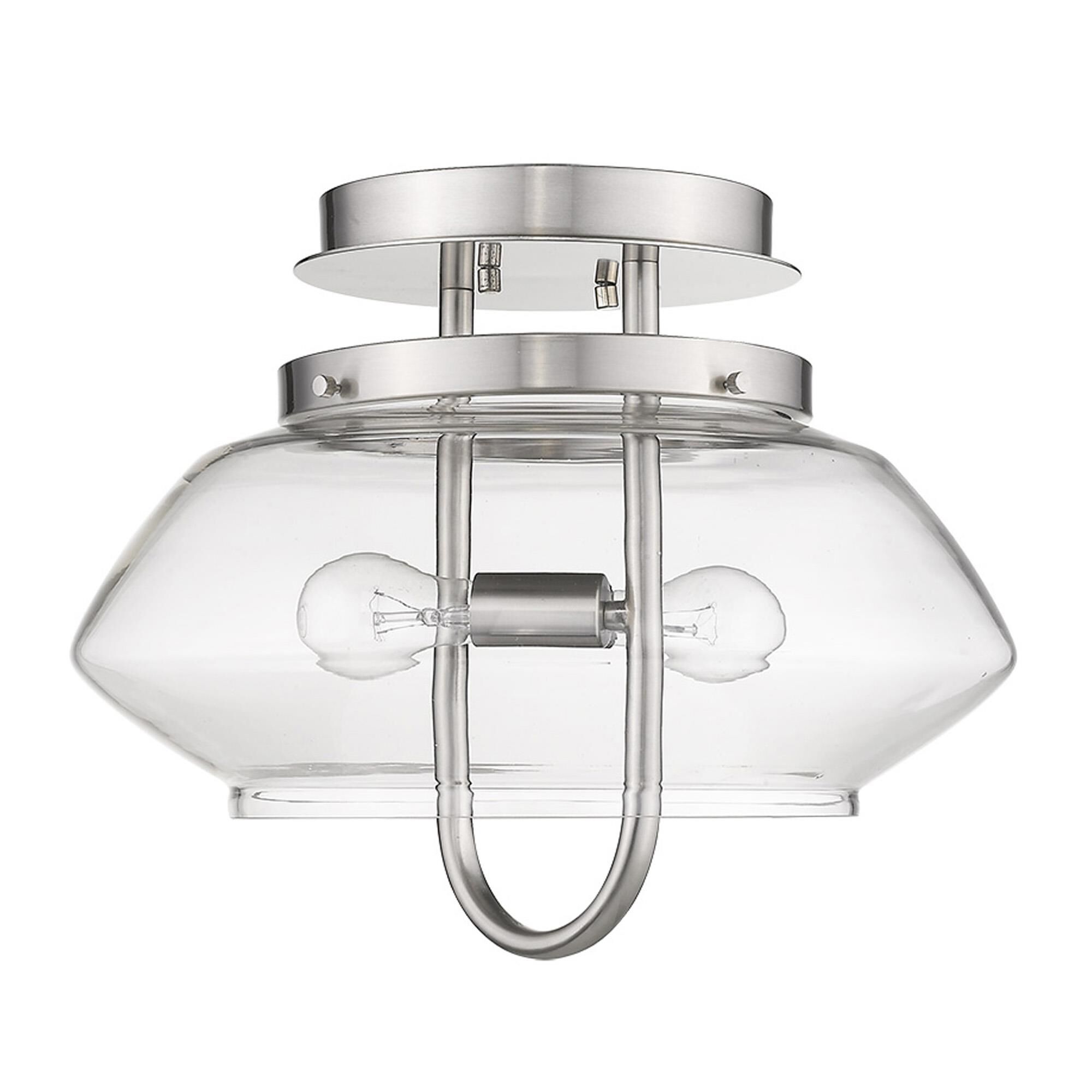 Garner 16 Inch 2 Light Semi Flush Mount by Trend Lighting