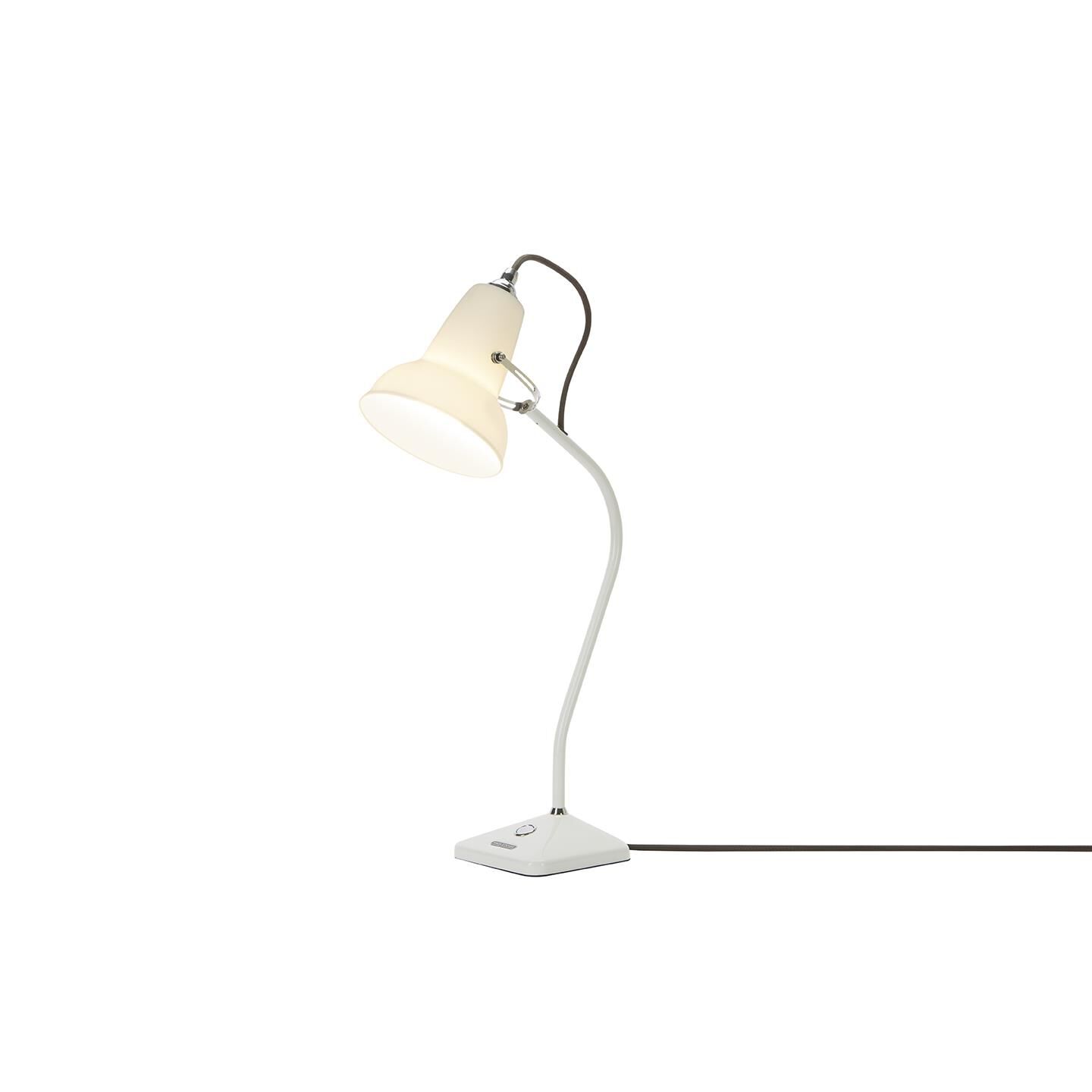 Shown in Pure White finish and Bone China shade