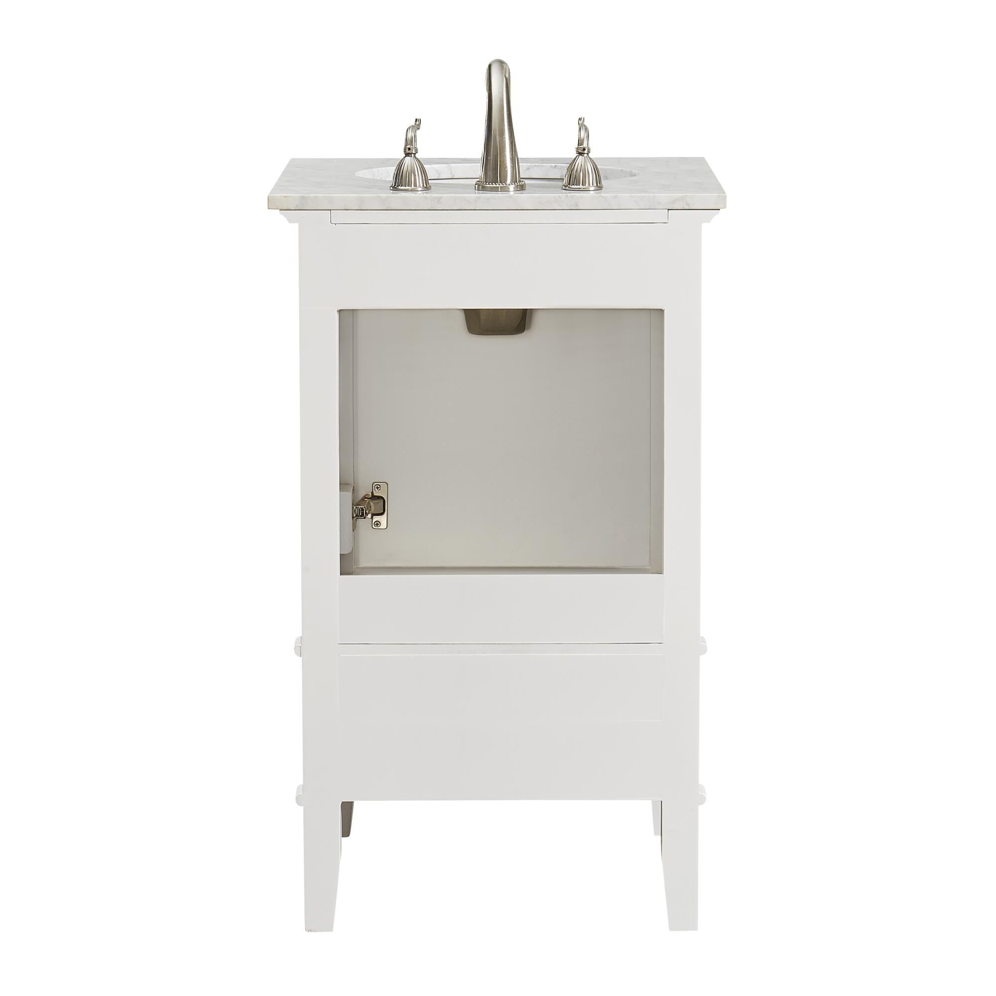 Shown in White finish