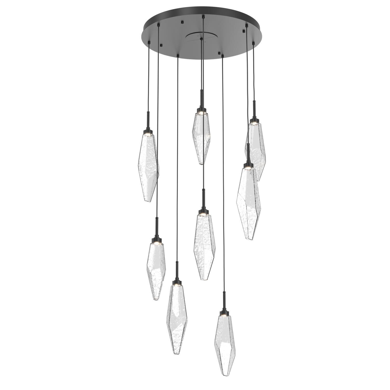 Rock Crystal Multi Light Pendant by Hammerton Studio
