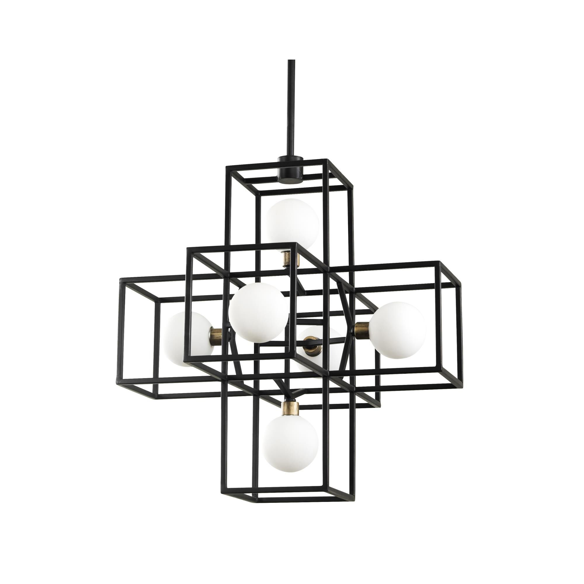 Shown in Carbon - Havana Gold finish and Matte Opal glass