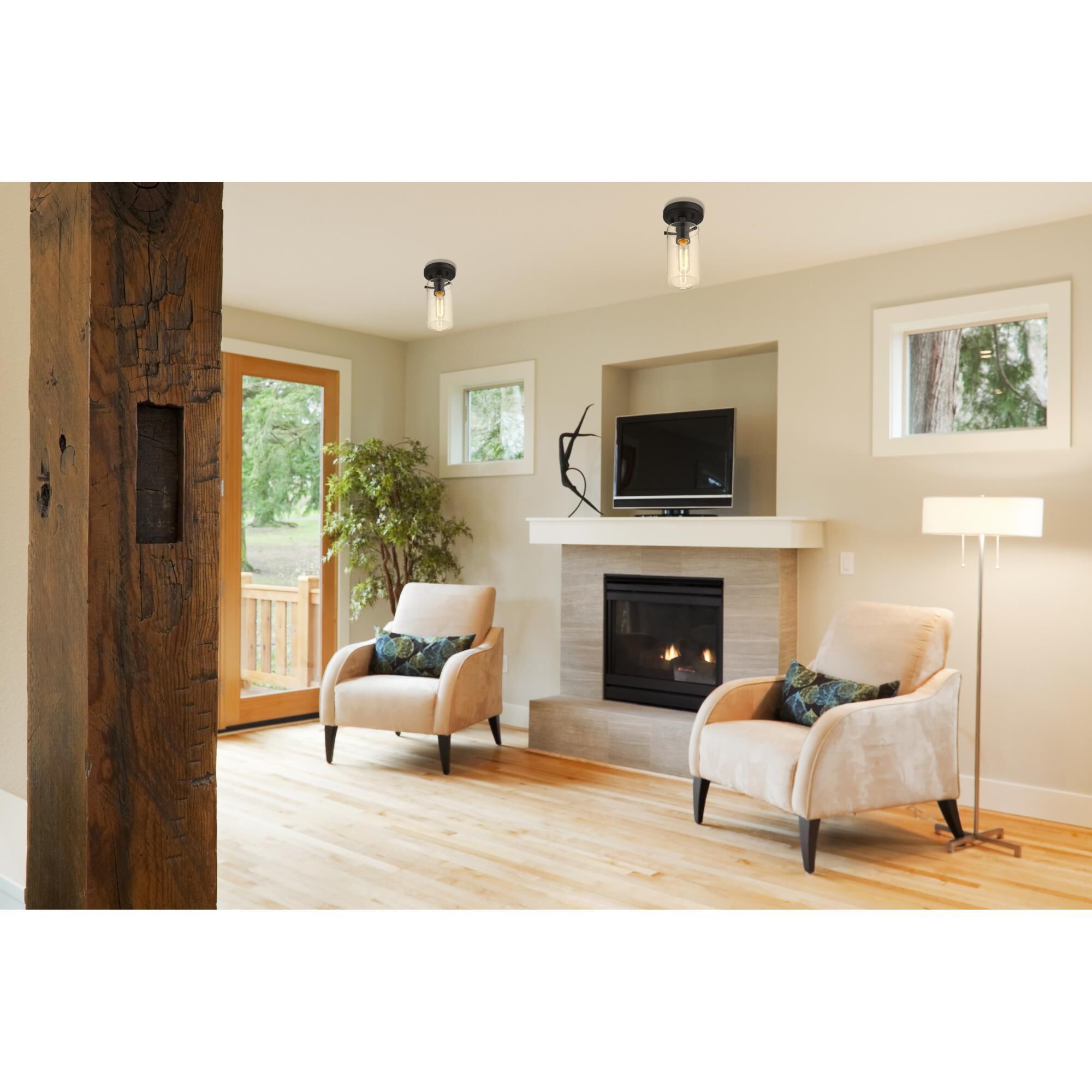 Delaney 5 Inch 1 Light Flush Mount by Z-Lite