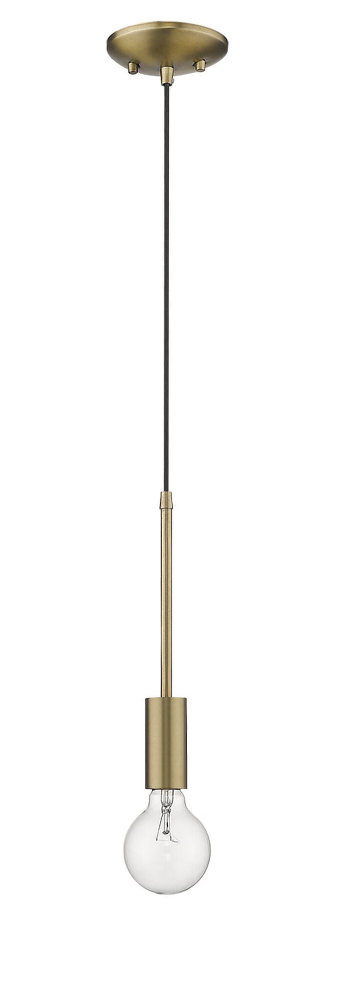 Shown in Aged Brass finish and -- glass and -- shade