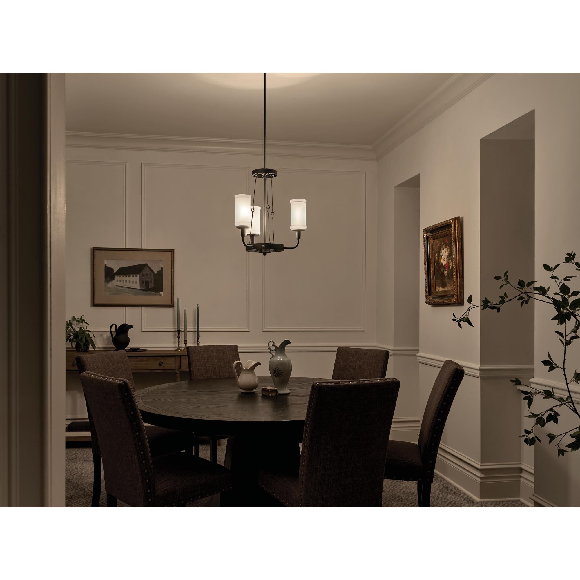 Vetivene 19 Inch 3 Light Mini Chandelier by Kichler Lighting