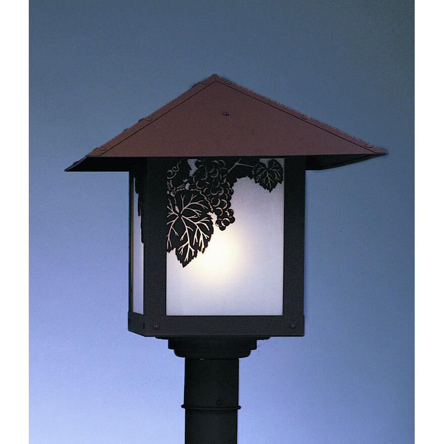Evergreen 15 Inch Tall 1 Light Outdoor Post Lamp by Arroyo Craftsman