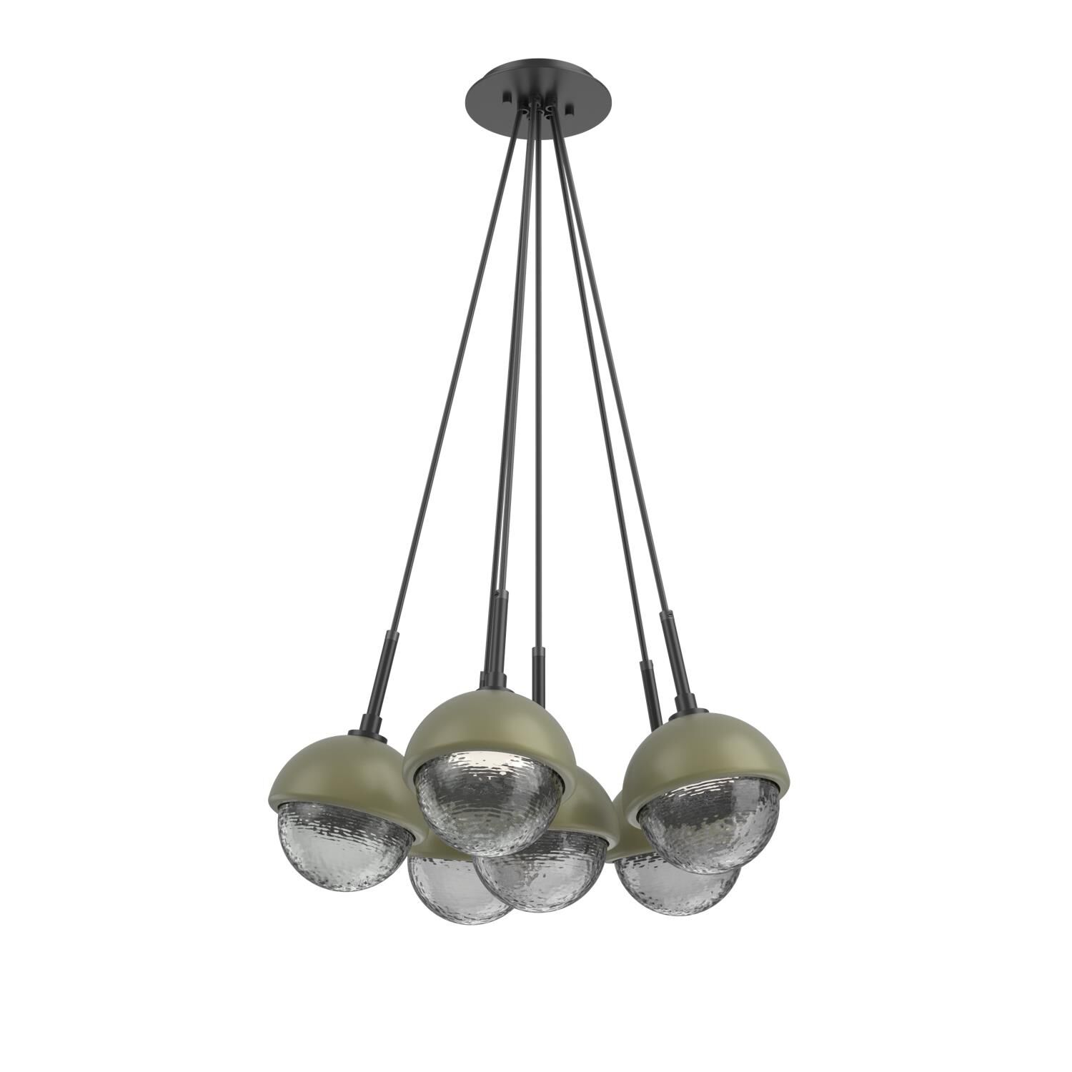 Levi Wilson Cabochon 19 Inch Multi Pendant Light by Hammerton Studio
