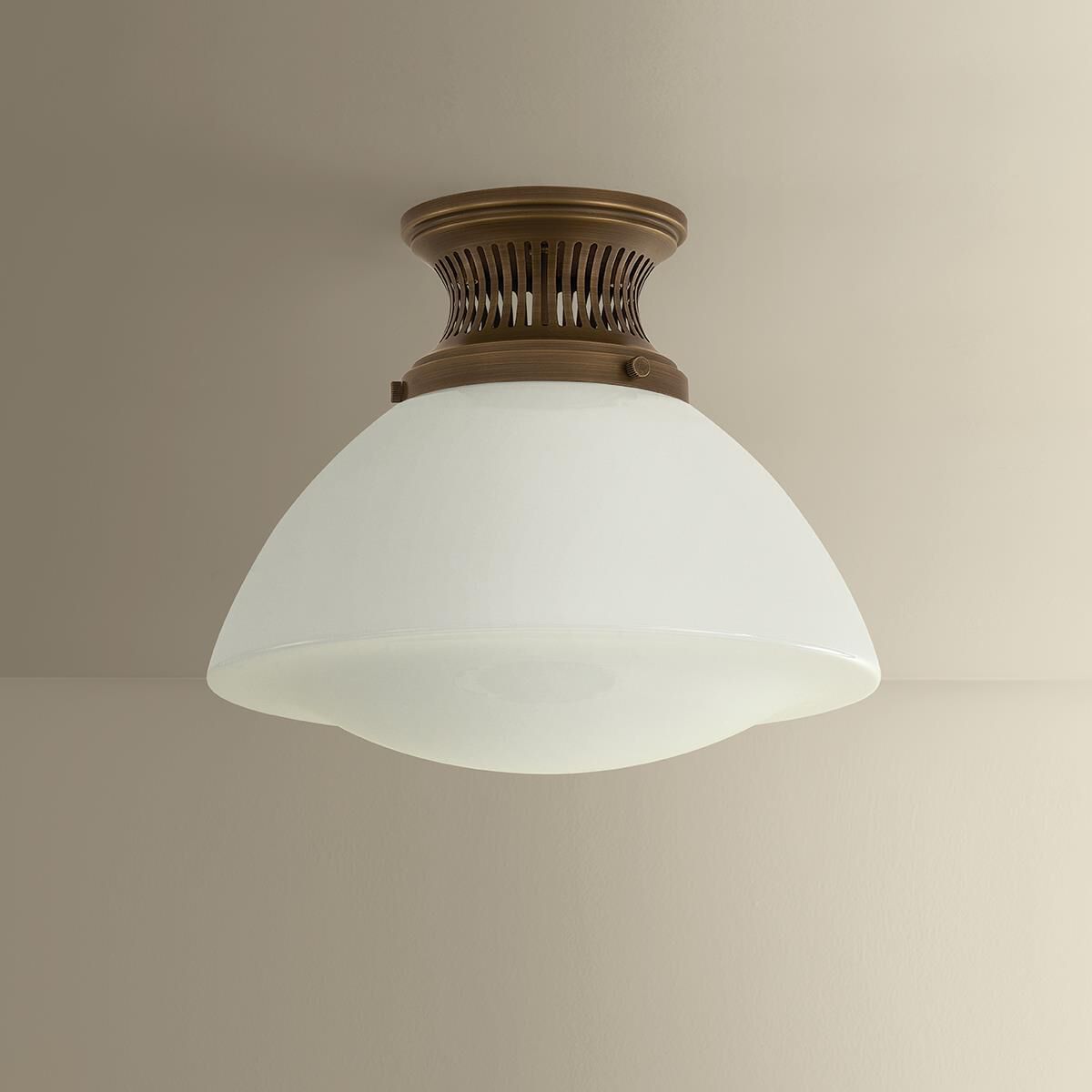 Shown in Historic Bronze finish and Opal Glossy glass