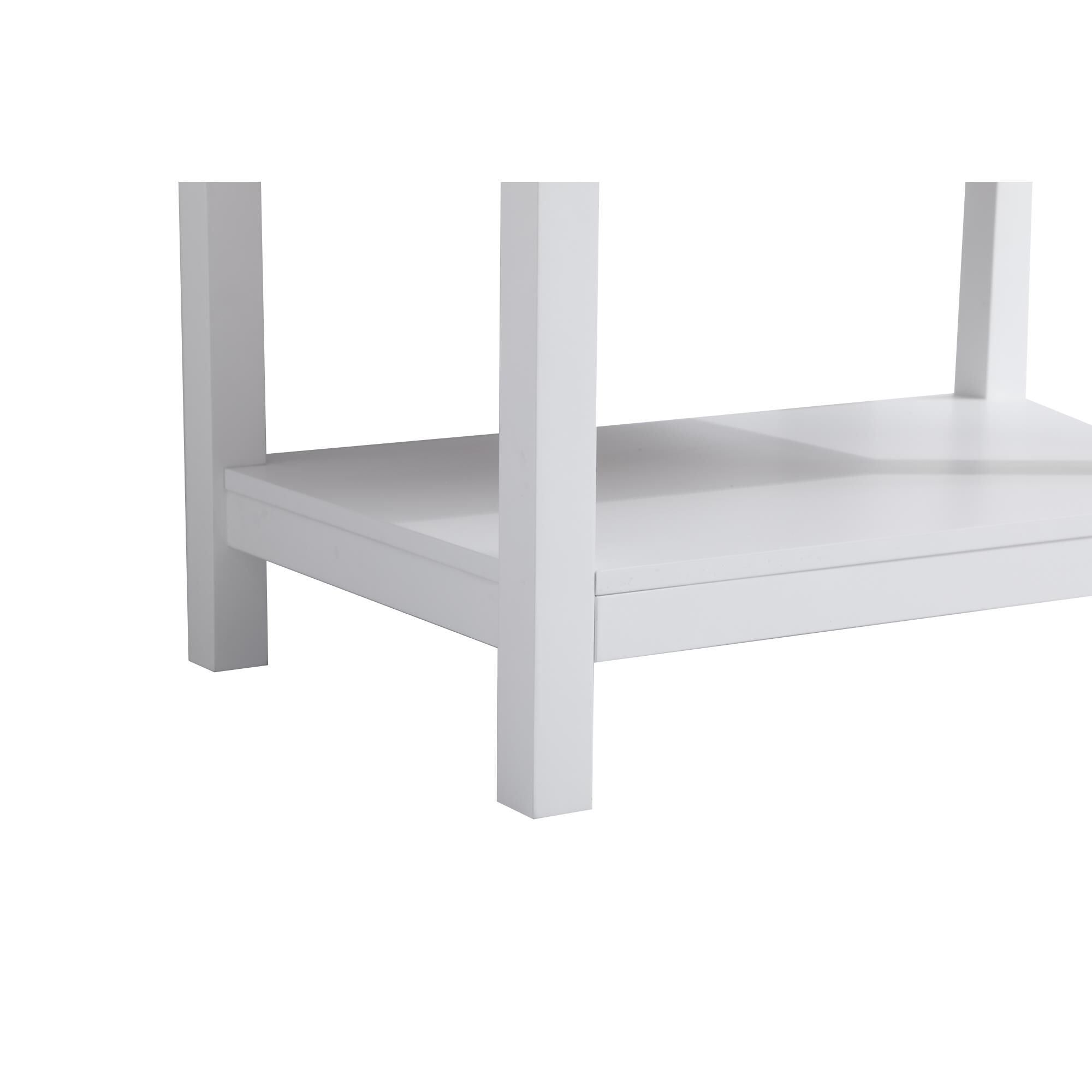 Shown in White finish