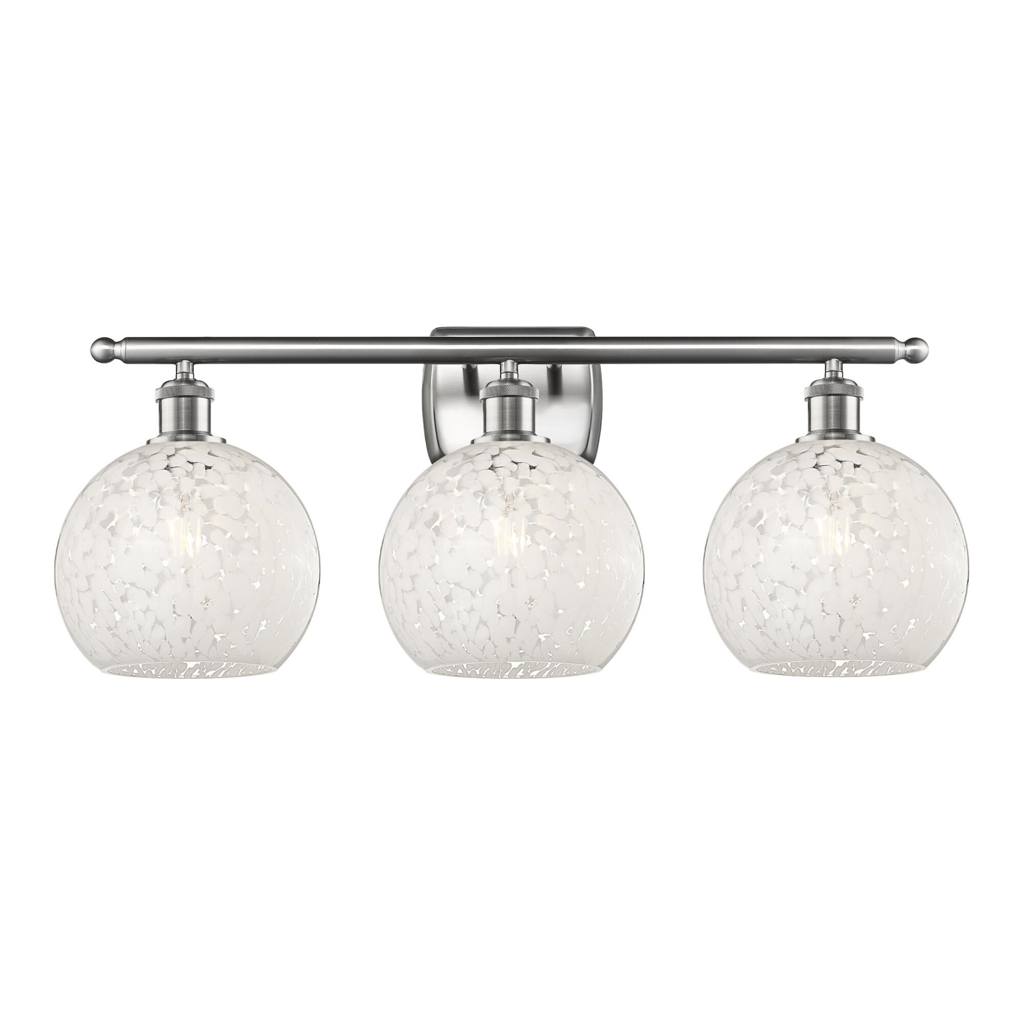 Bruno Marashlian White Mouchette 28 Inch Bath Vanity Light by Innovations Lighting
