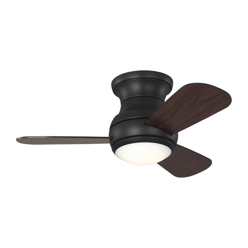 Orbis Hugger 32 Inch Flush Mount Fan with Light Kit by Generation Lighting
