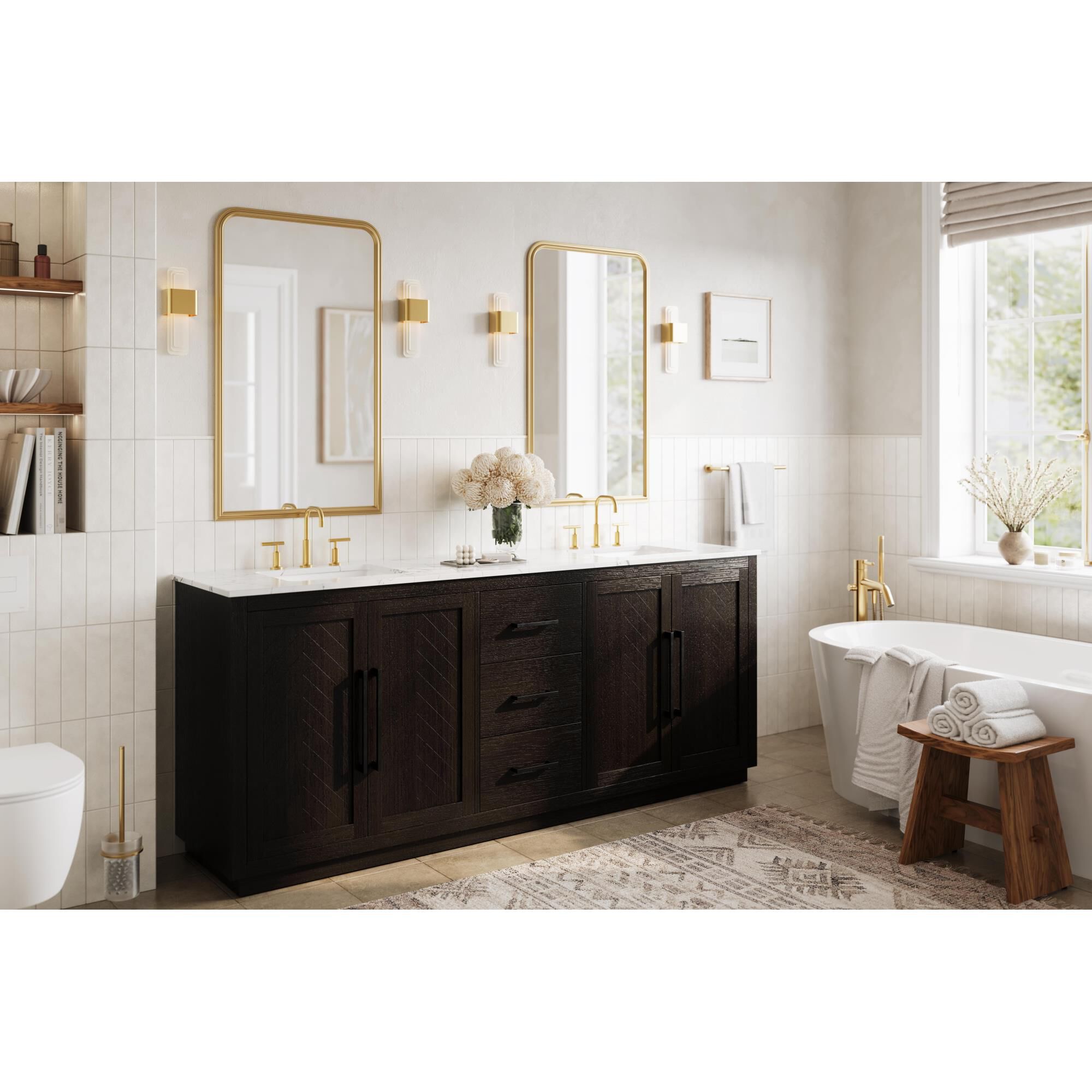 Shown in Chocolate Oak finish