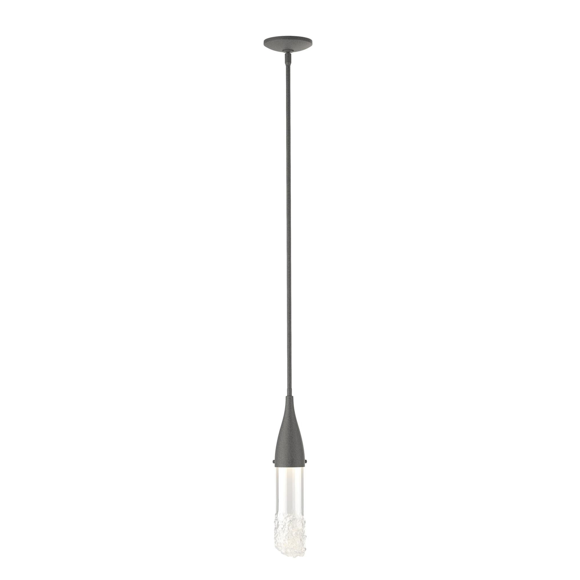 Shown in Natural Iron finish and Clear glass