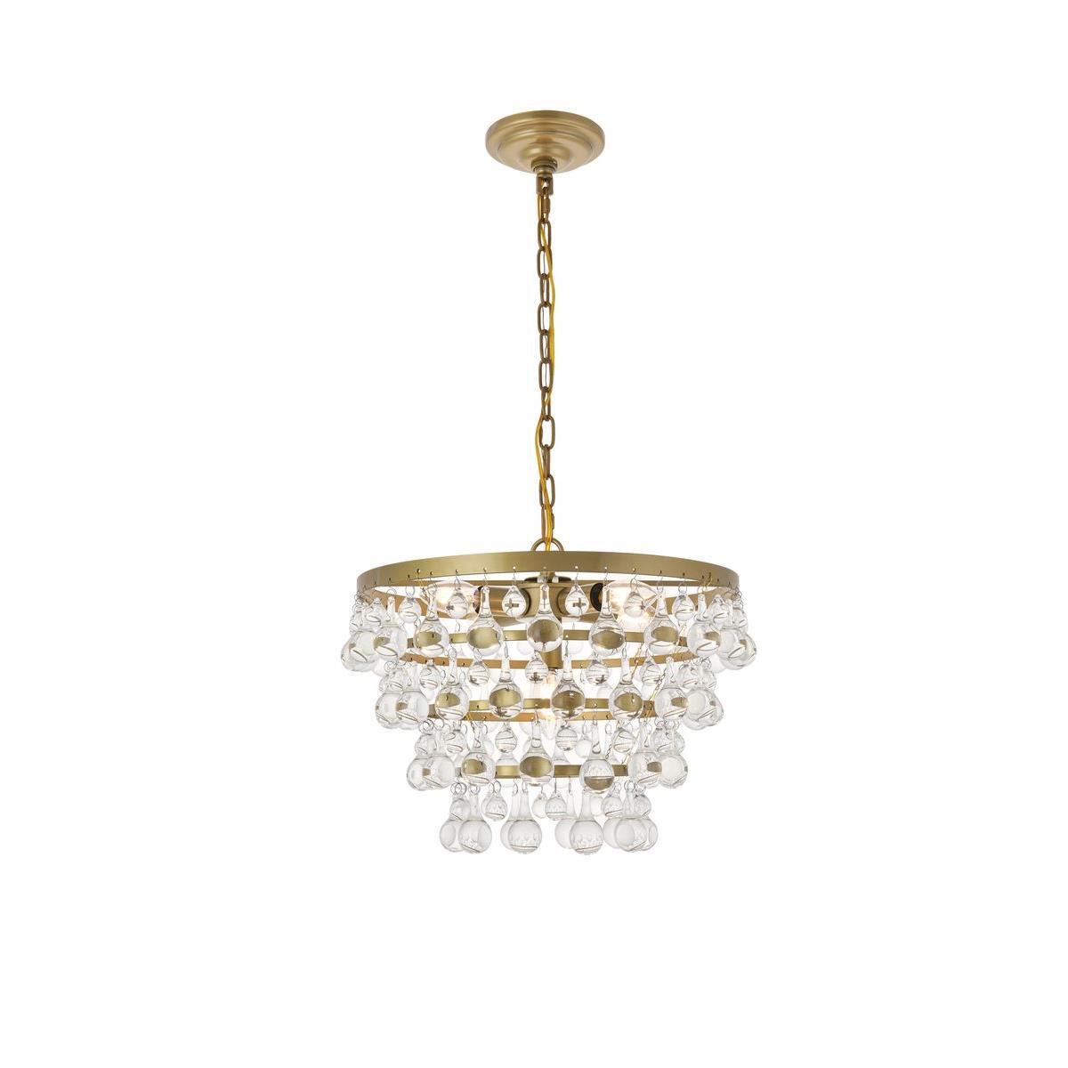 Kora 17 Inch 5 Light Mini Chandelier by Elegant Lighting