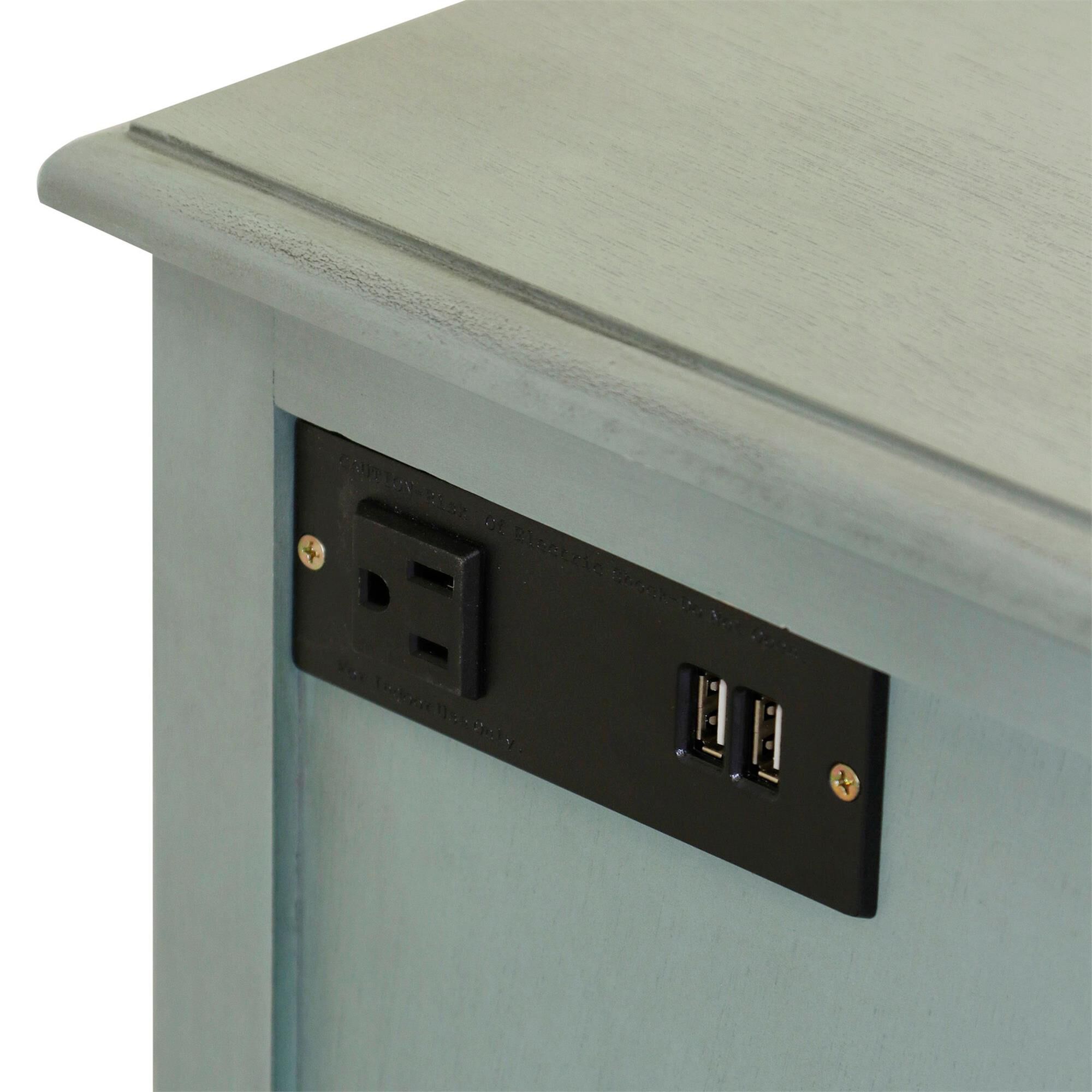 Aged Seafoam End Table by Stylecraft