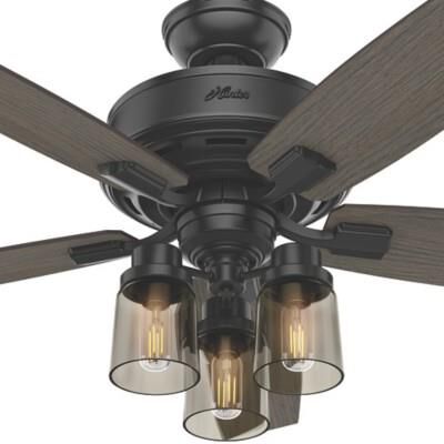 Bennett 52 Inch Ceiling Fan with Light Kit by Hunter Fan