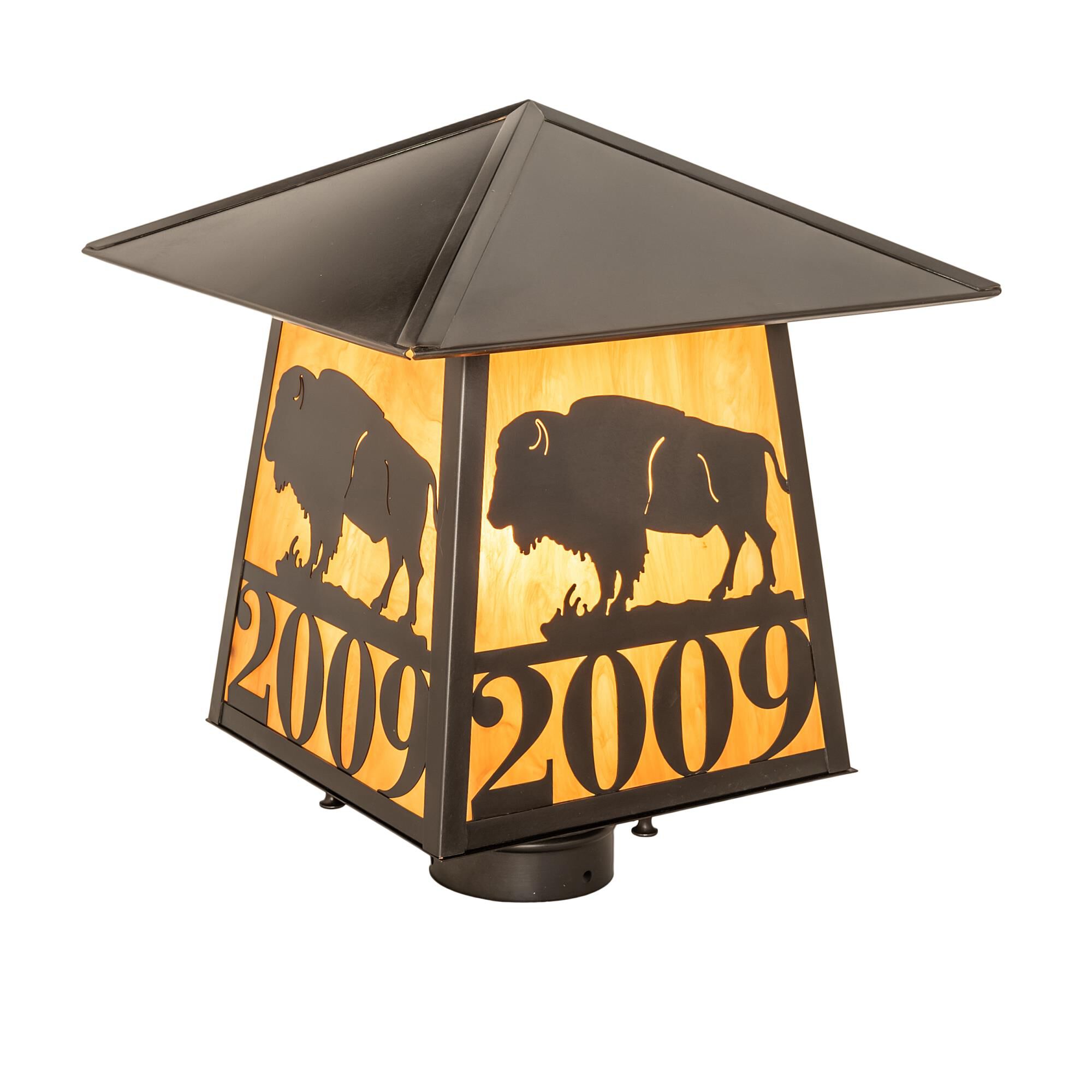 Meyda Lighting Personalized 17 Inch Tall Outdoor Post Lamp