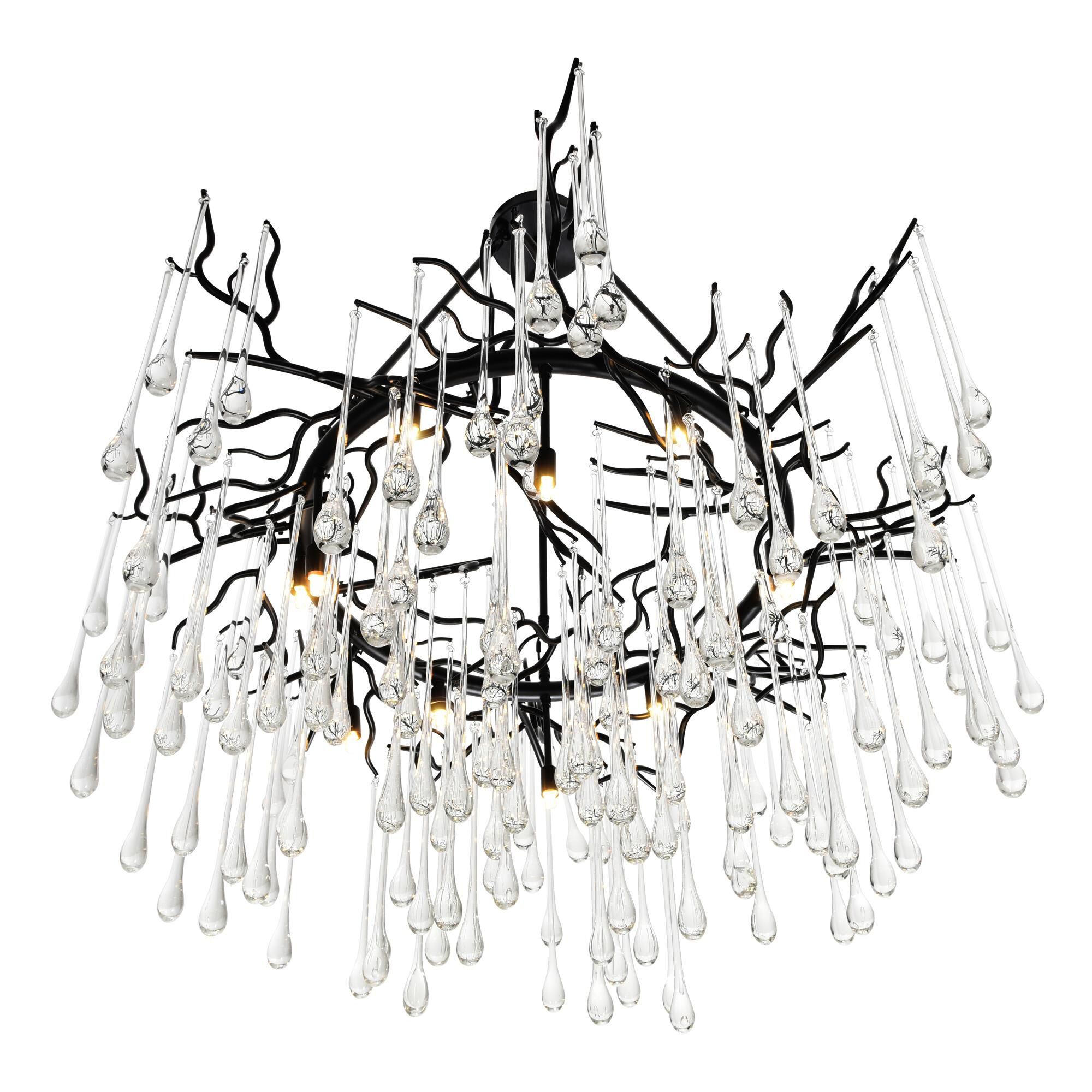 Anita 43 Inch 12 Light Chandelier by CWI Lighting