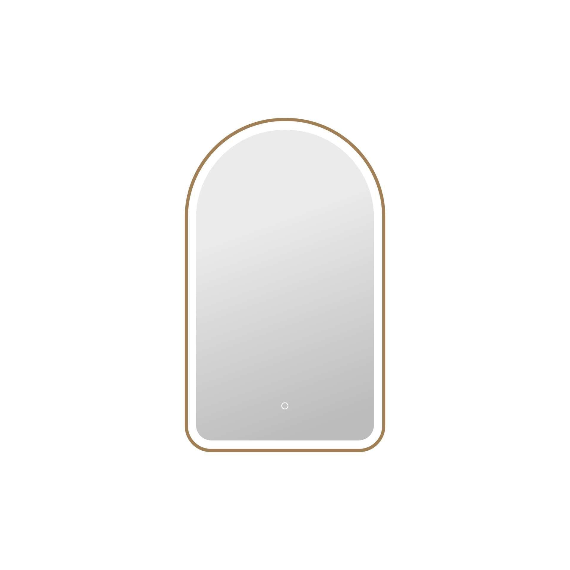 Harmoni 40 Inch Arched LED Lighted Mirror by Elegant Decor