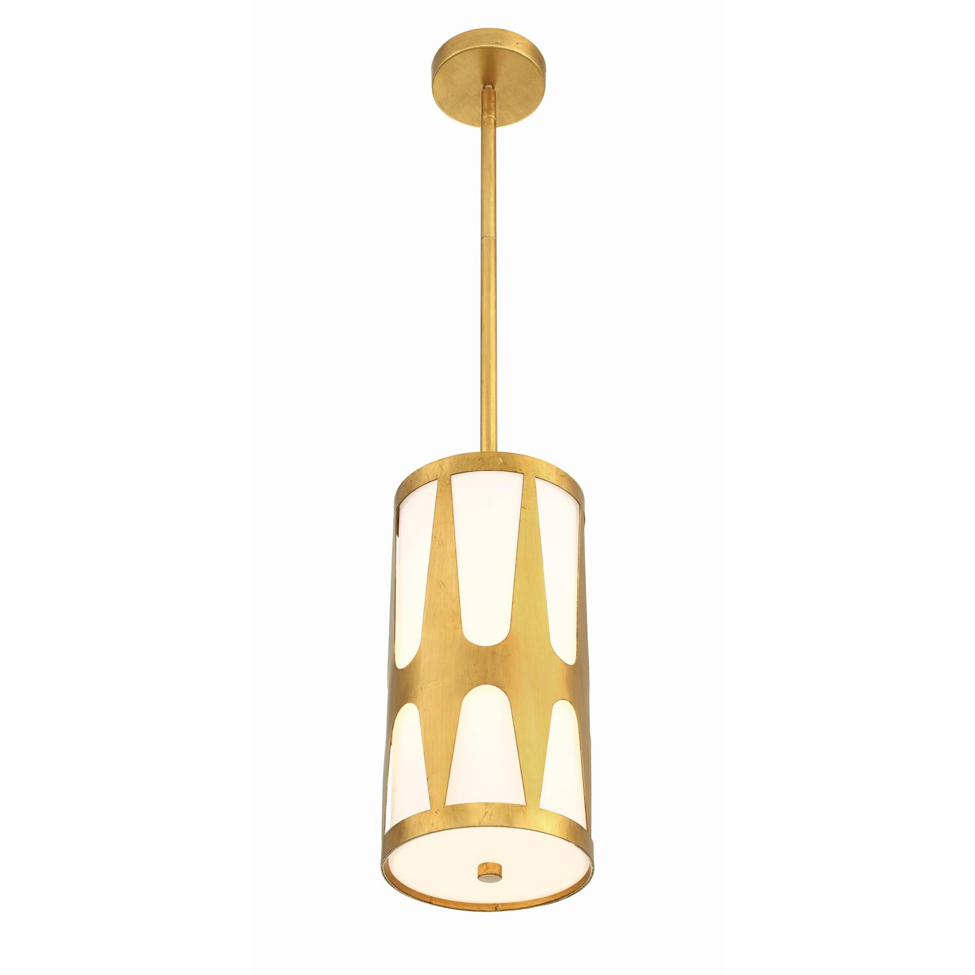 Shown in Antique Gold finish and Glass shade