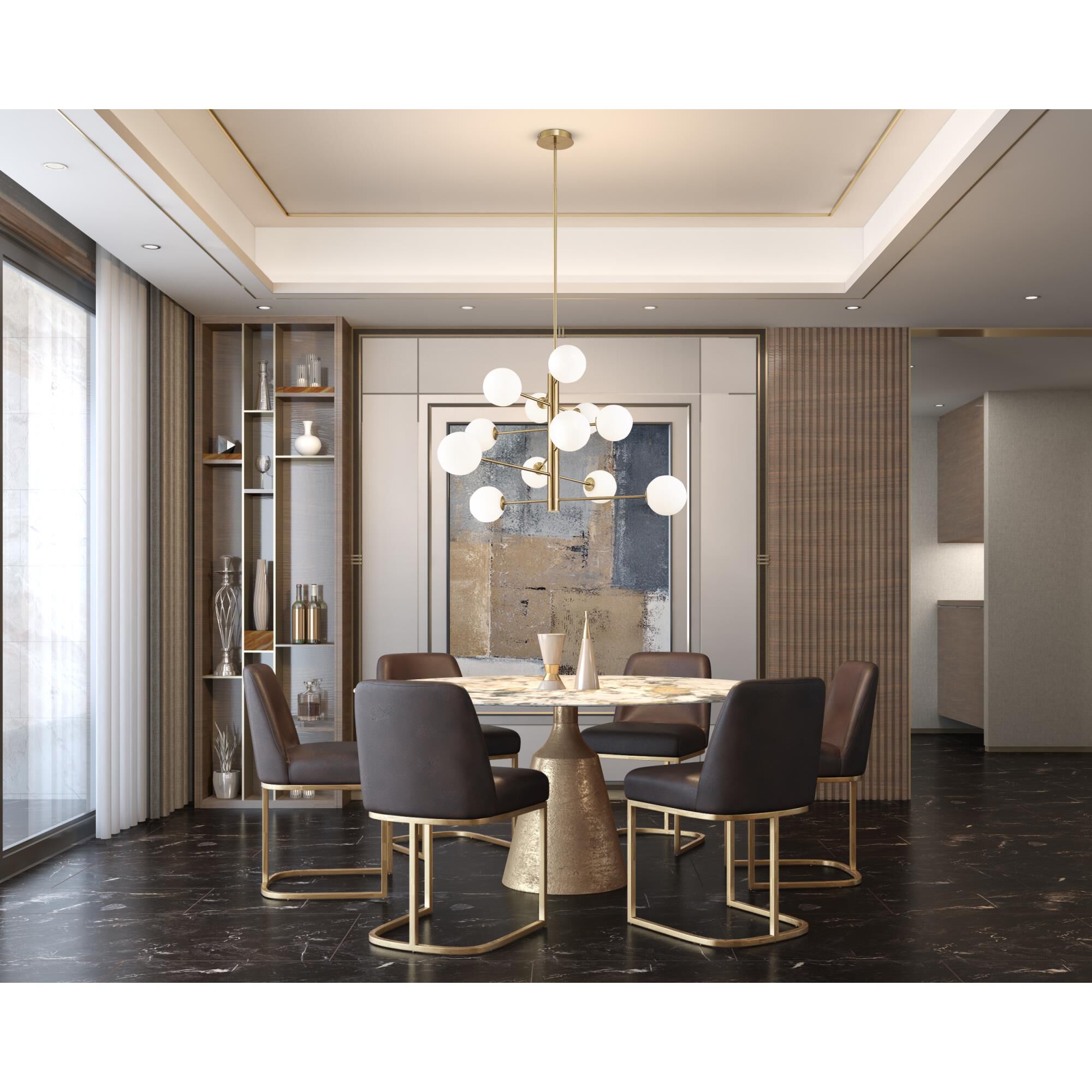 Shown in Brass finish