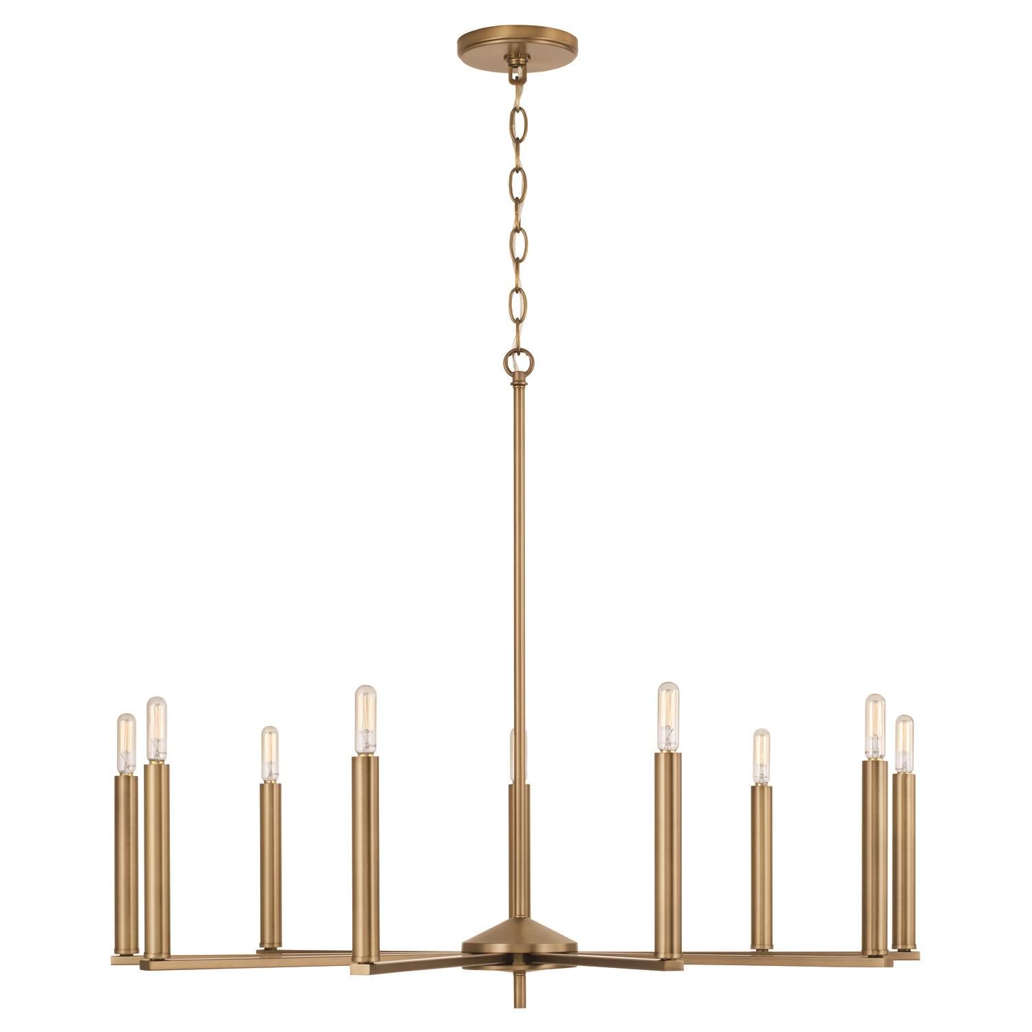 Portman 34 Inch 9 Light Chandelier by Homeplace by Capital Lighting Fixture Company