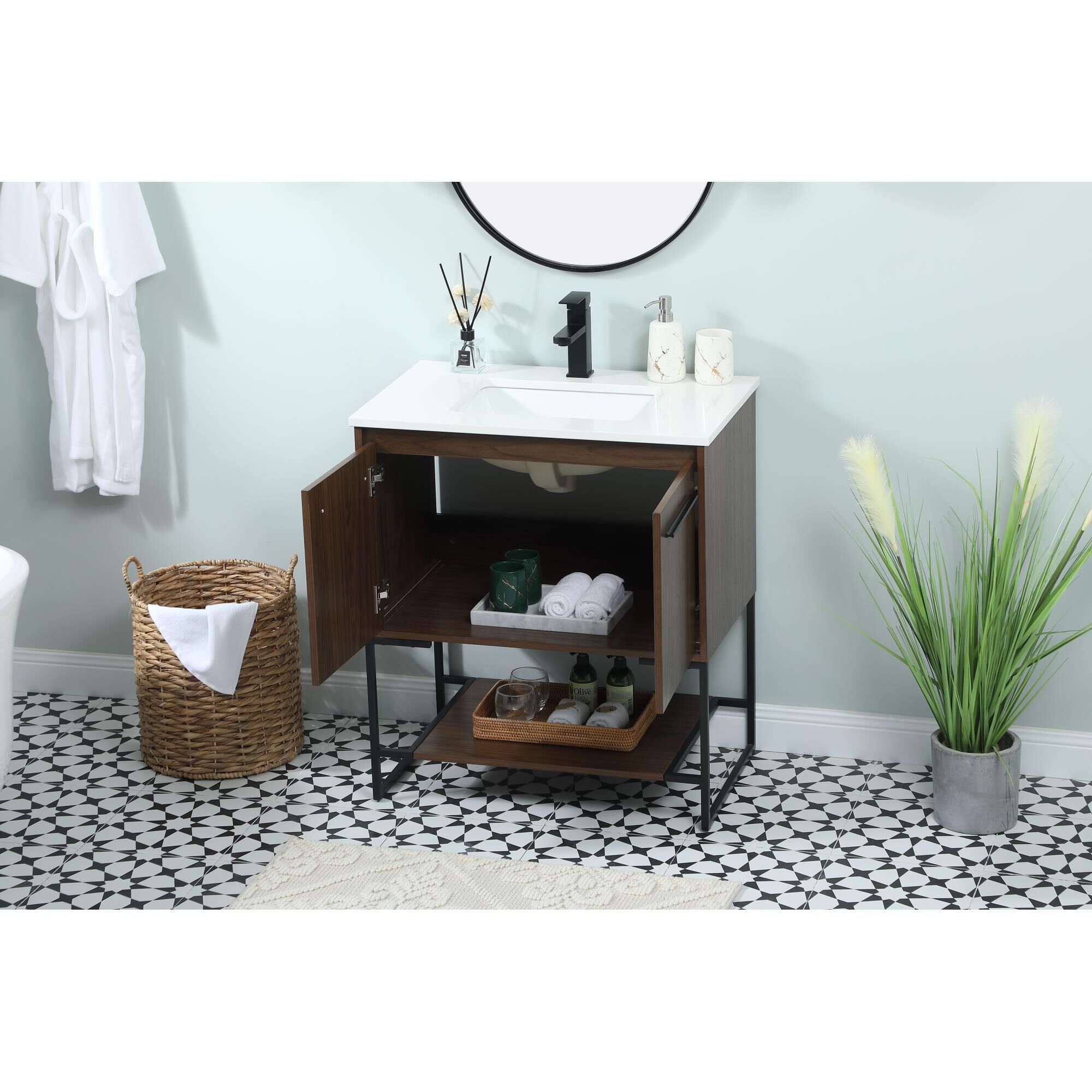 Shown in Walnut finish