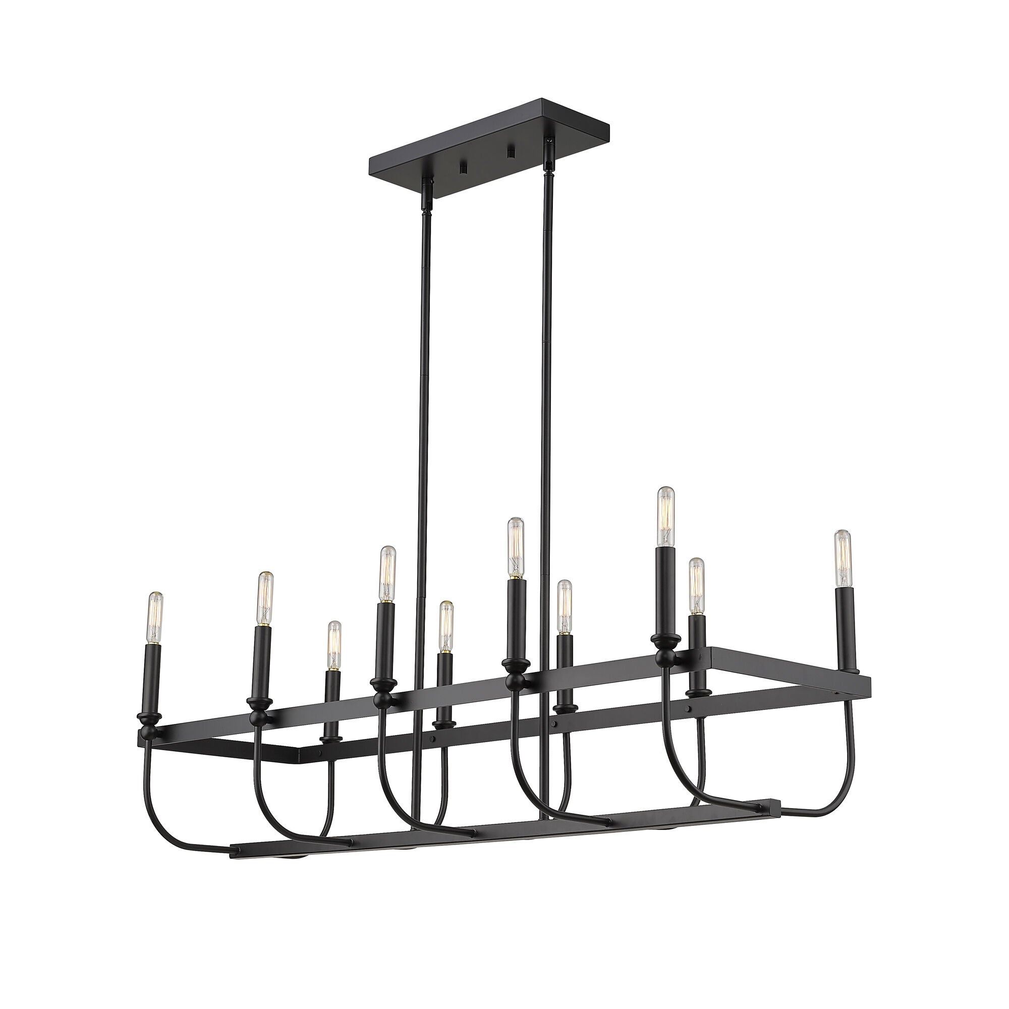 Shown in Matte Black finish and -- glass and -- shade