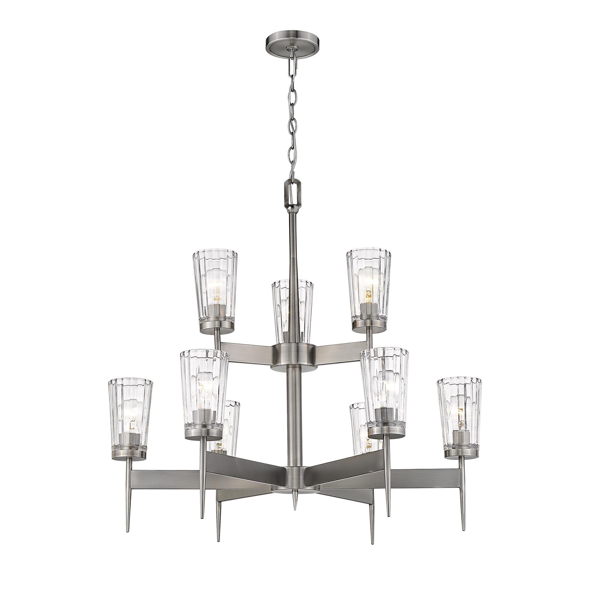 Flair 31 Inch 9 Light Chandelier by Z-Lite