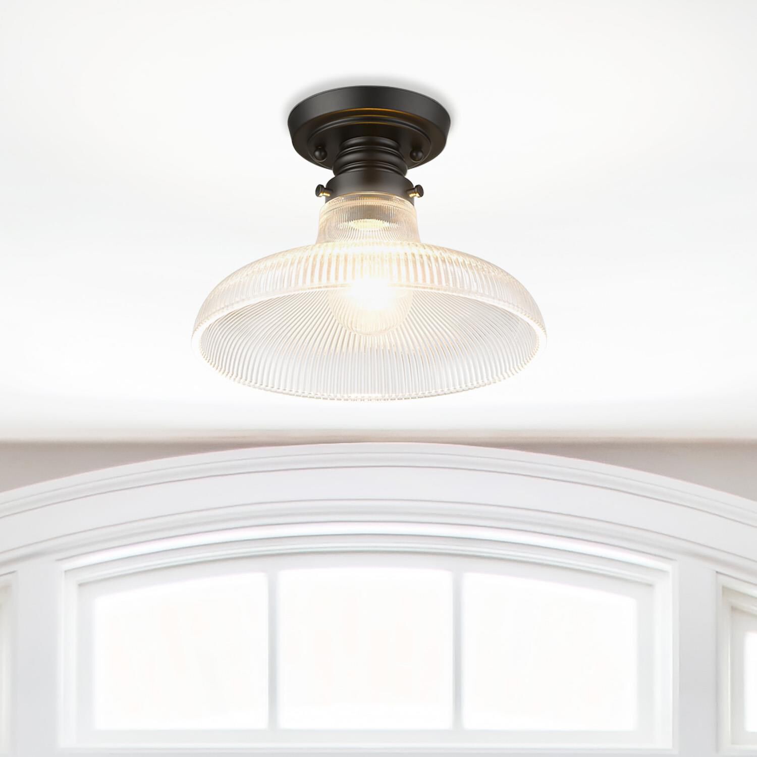Clary 10 Inch Flush Mount by Golden Lighting