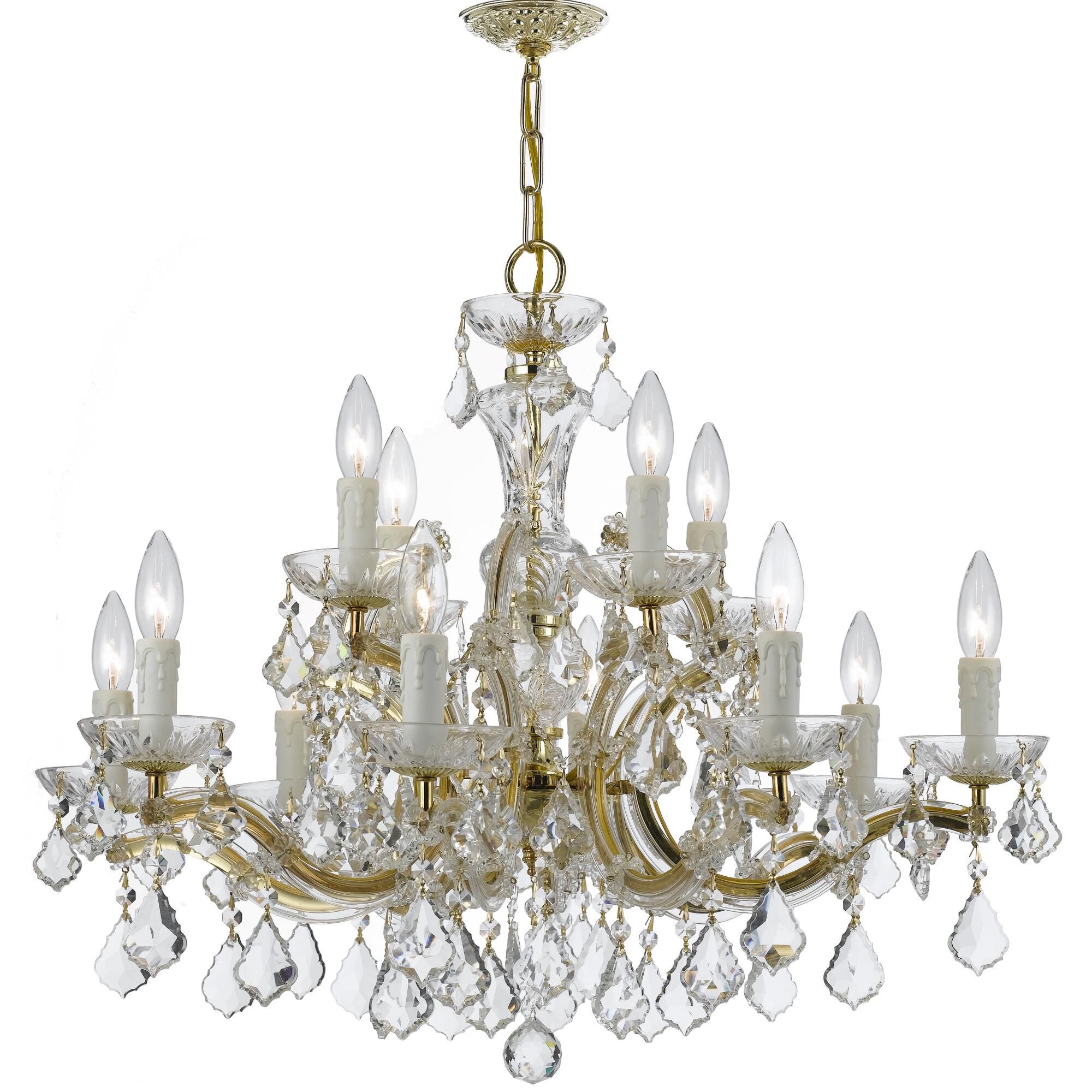 Maria Theresa 30 Inch 12 Light Chandelier by Crystorama