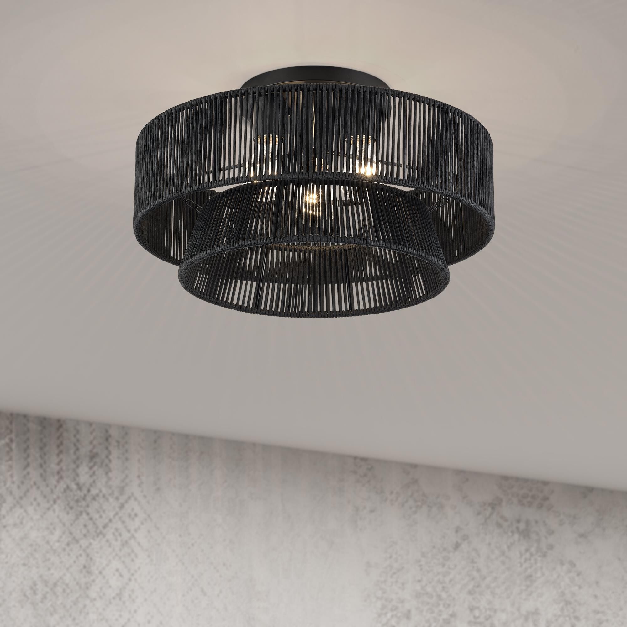 Florell 18 Inch Semi Flush Mount by Livex Lighting