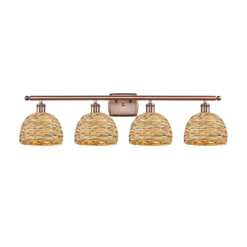 Bruno Marashlian Woven Rattan 38 Inch Bath Vanity Light by Innovations Lighting